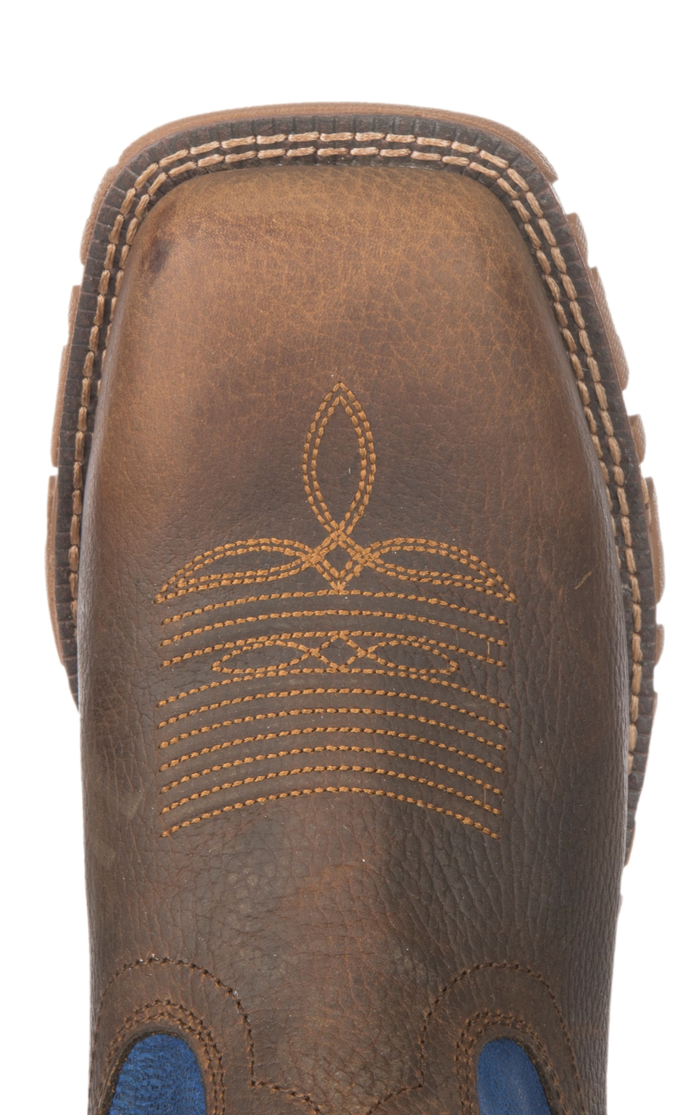 Tony Lama Men's TLX Tan and Blue Square Steel Toe Work Boot - Image 1