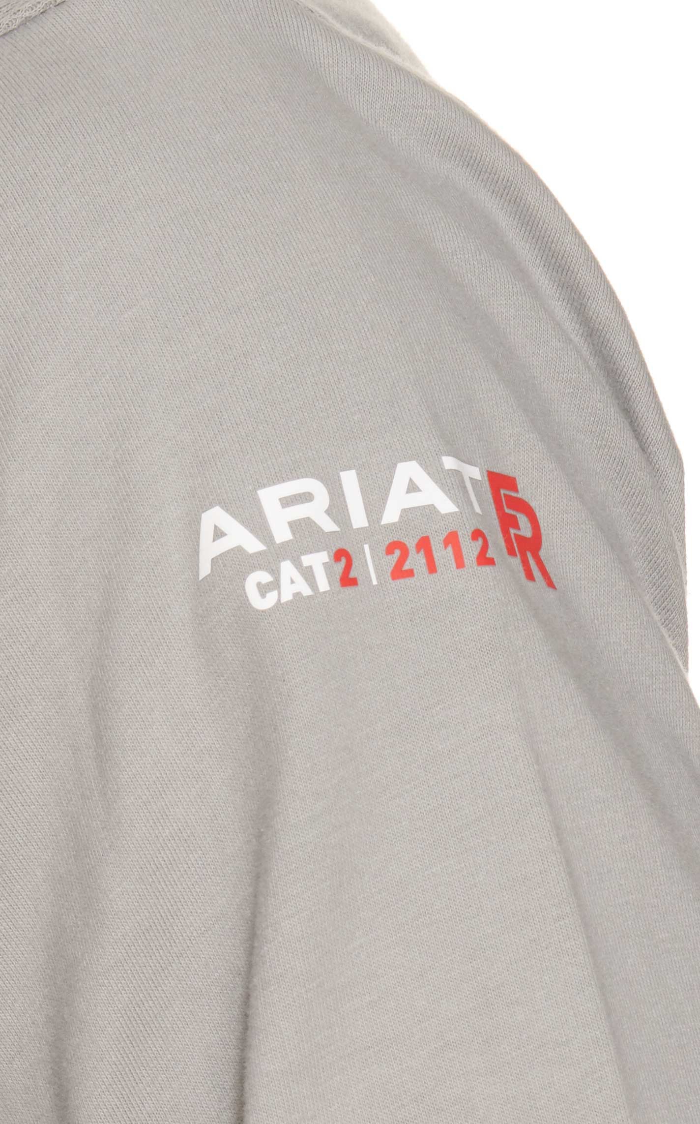 Ariat Men's AC Crew Silver Fox FR Long Sleeve Work T-Shirt - Image 1