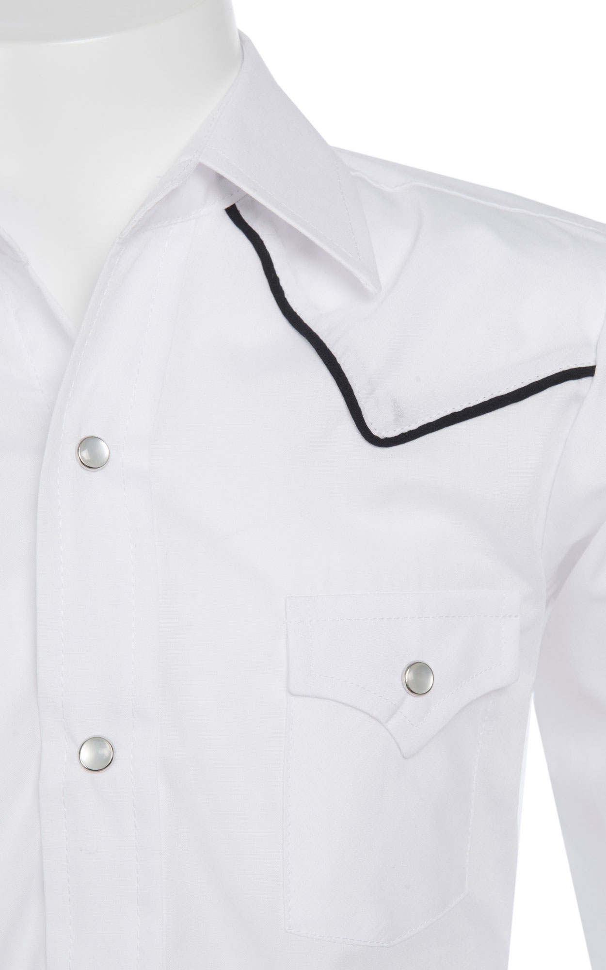 Ely Cattleman Boys' White Long Sleeve Western Shirt - Image 1