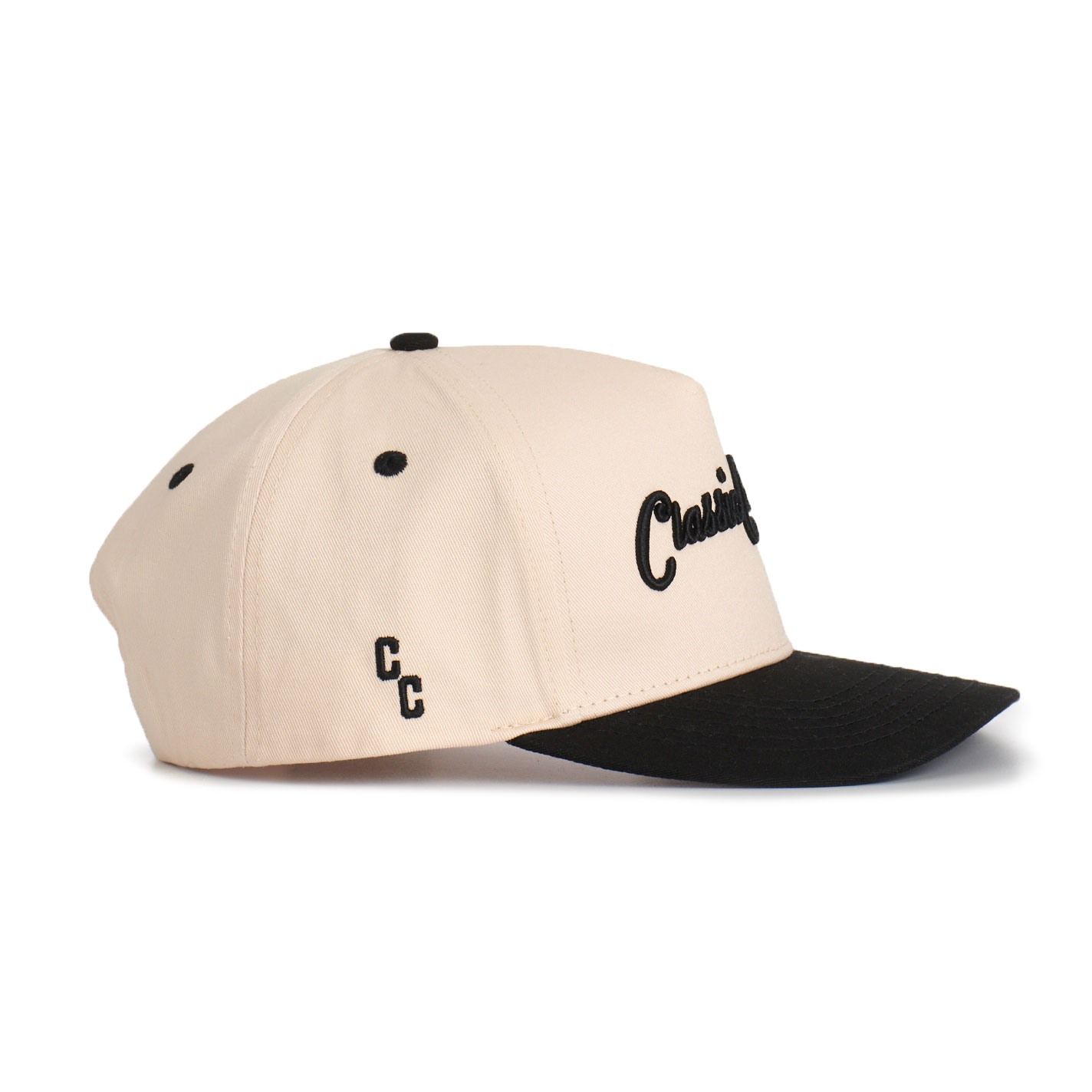 Classic Cowboy Cream and Black Kelce Brand Embroidered Snapback Cap - Image 1