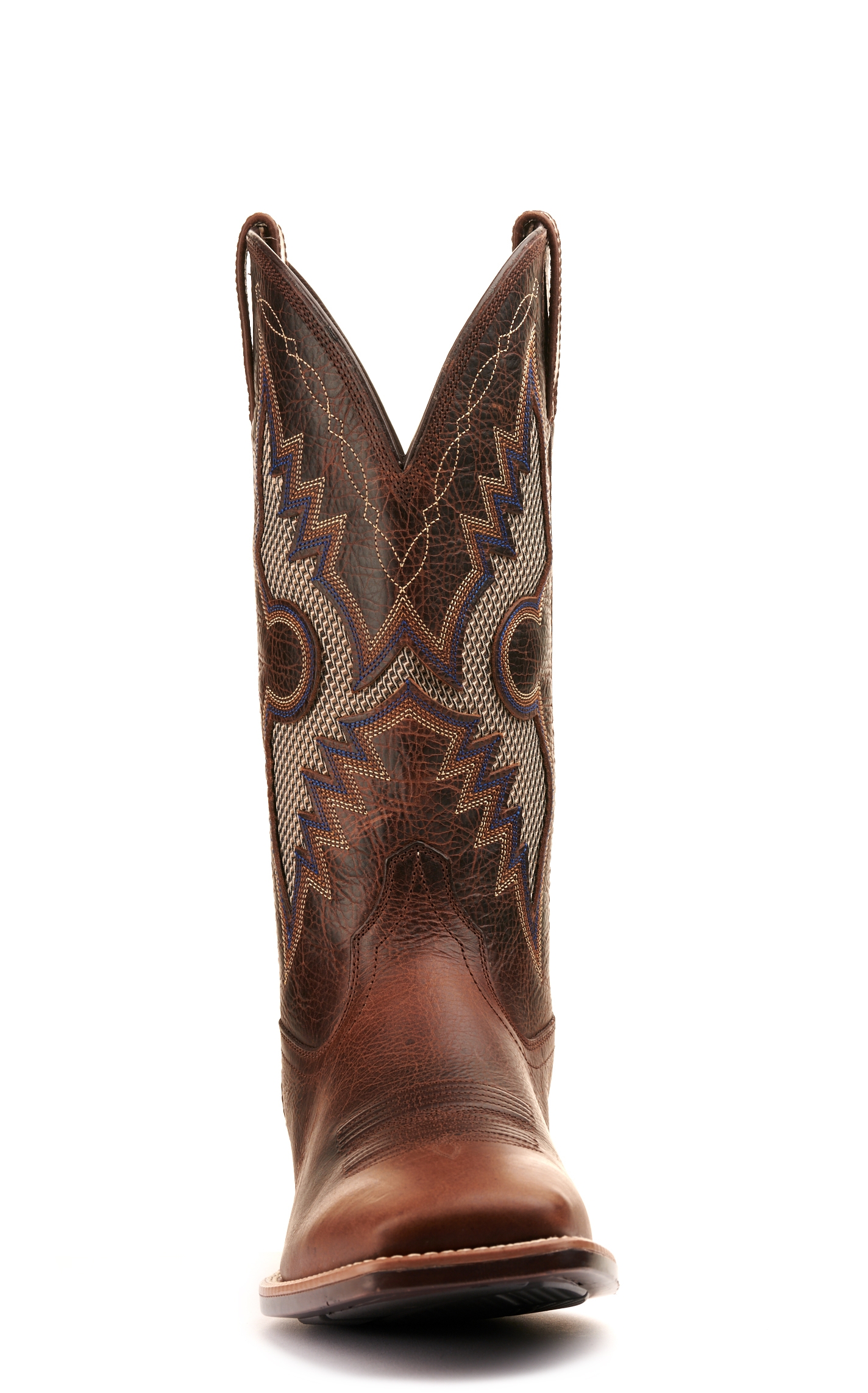 Ariat Men's Solado VentTEK Dark Whiskey Bantamweight Wide Square Toe Cowboy Boots - Image 1