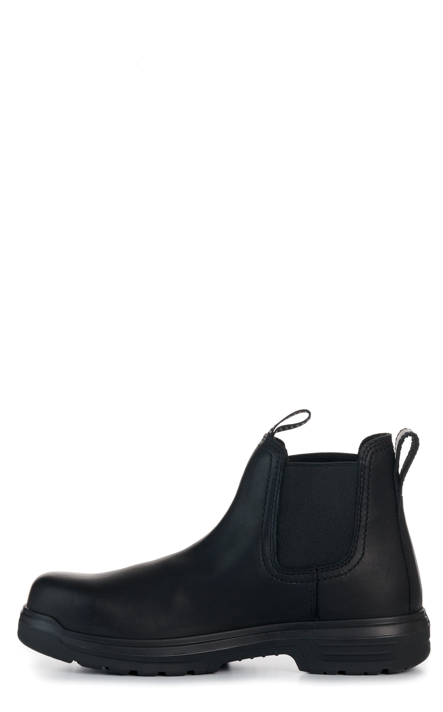 Ariat Men’s Turbo Black Waterproof Round Carbon Toe Chelsea Work Boots - Image 1