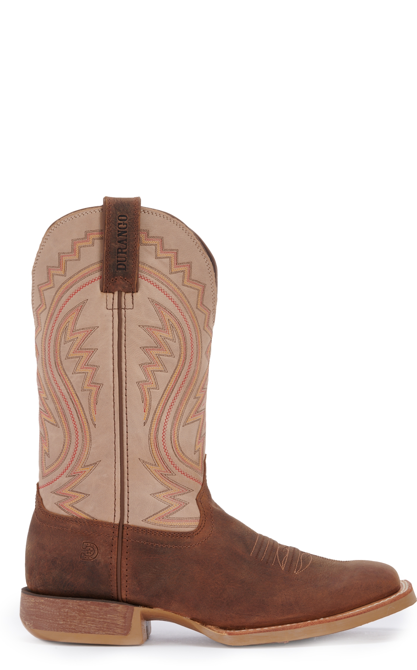 Durango Men's Rebel Pro Coffee Brown and Bone Square Toe Cowboy Boot - Image 1