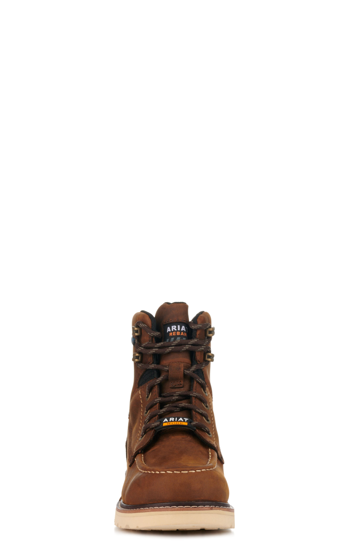 Ariat Women's Rebar Lift Distressed Brown Round Composite Toe Lace Up Work Boot - Image 1