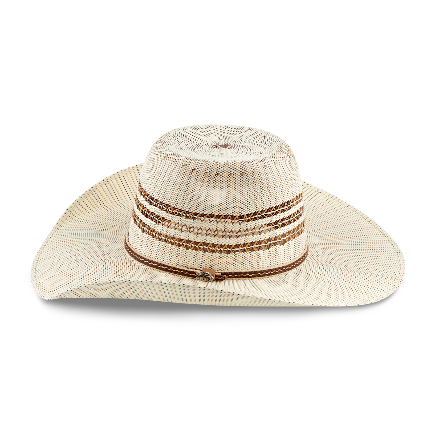 Cavender's Collection Bangora Three-Line Brick Crown Straw Cowboy Hat - Image 1