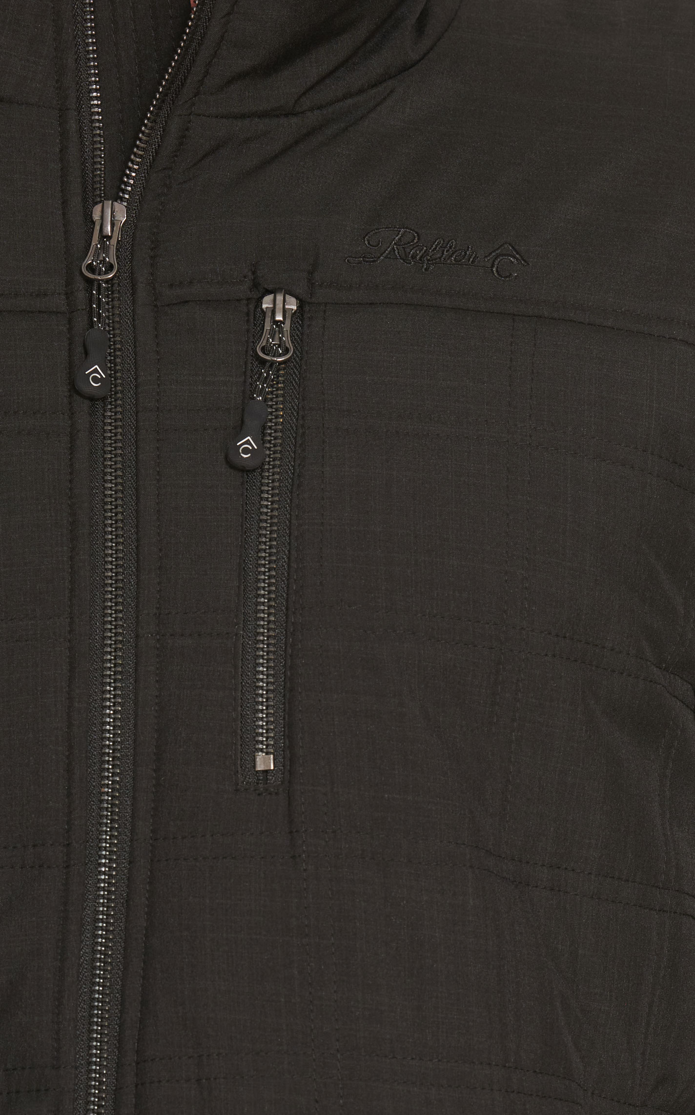 Rafter C Men's Black Quilted Puff Jacket - Big & Tall - Image 3