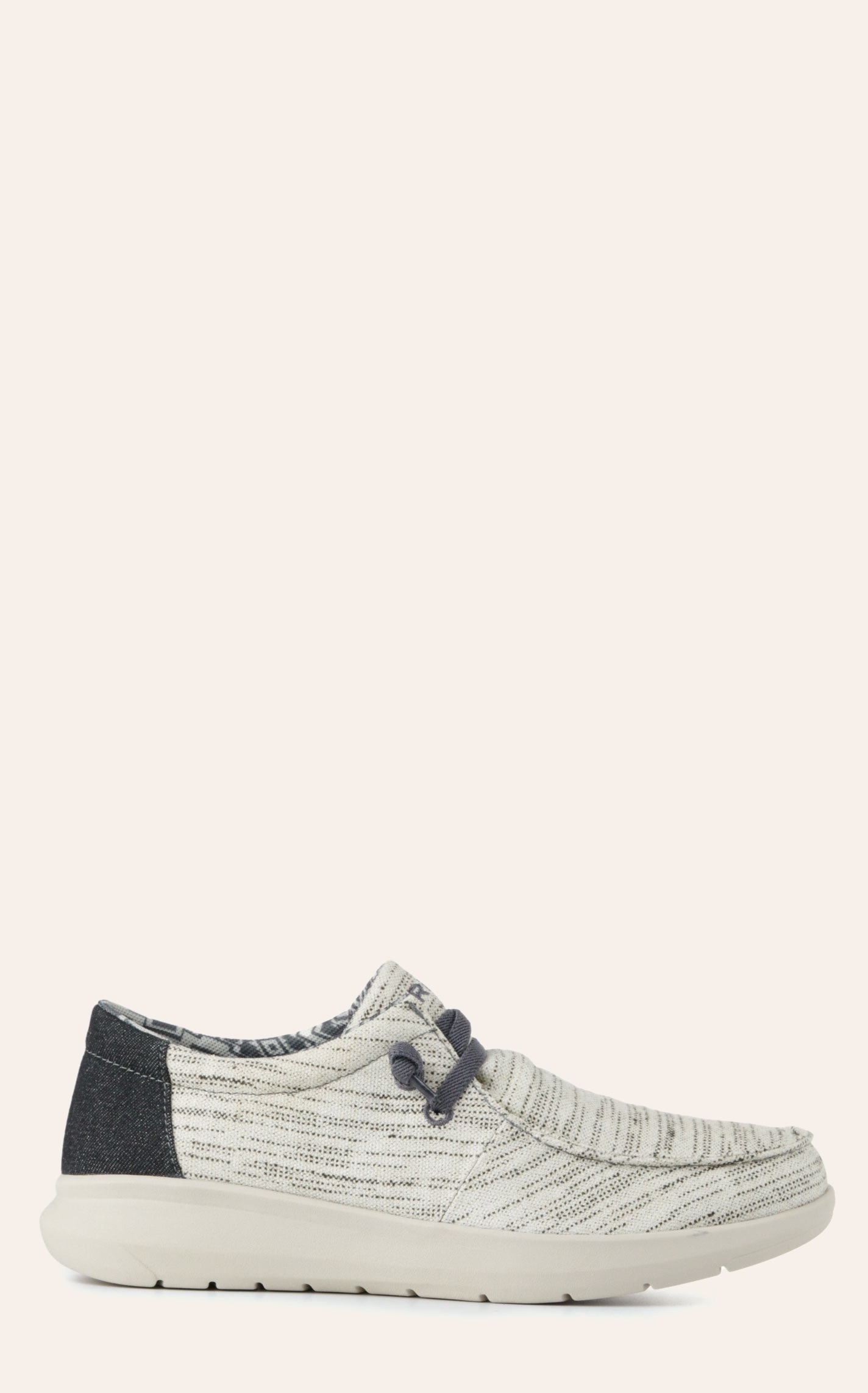 Ariat Men's Hilo Heather White with Dark Denim Stretch Lace Casual Shoe - Image 1