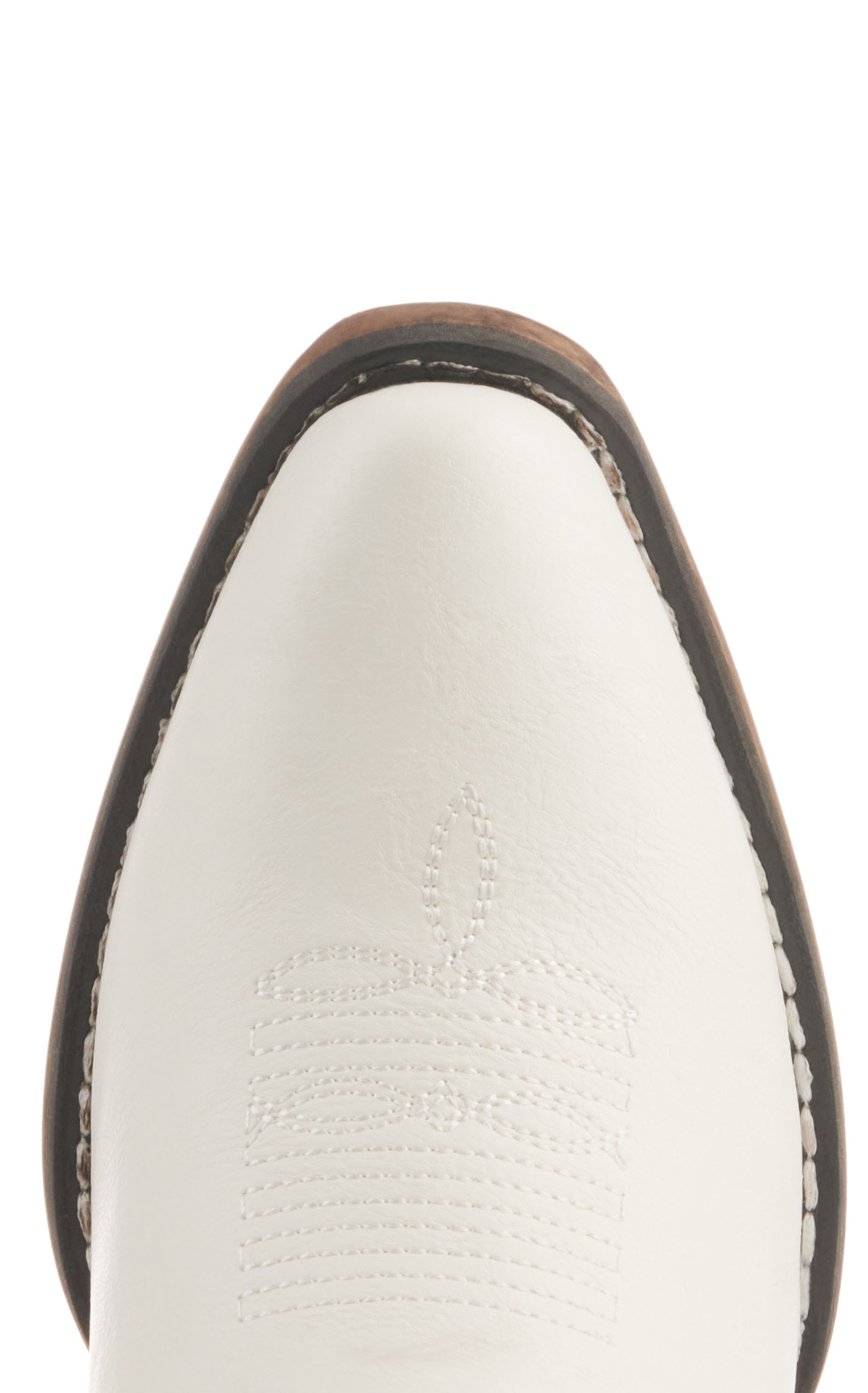 Roper Women's Riley Cord White Faux Leather Snip Toe Cowboy Boots - Image 1