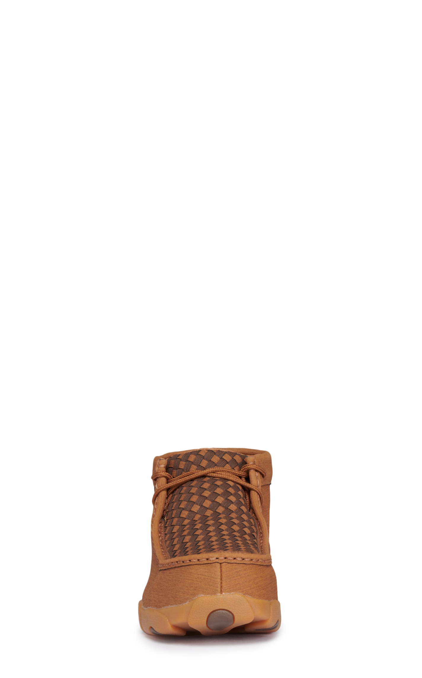 Twisted X Men's Clay and Cocoa Brown Basket Weave Lace Up Composite Round Toe Driving Moc Work Shoe - Image 1