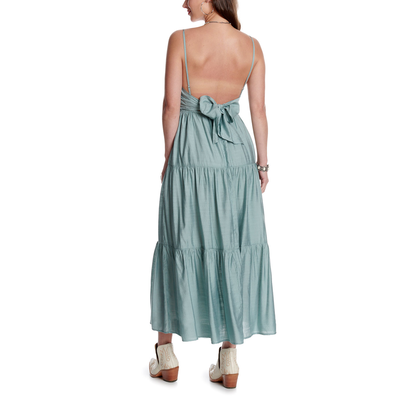 Yura Women's Bow Back Sea Mist Dress - Image 1