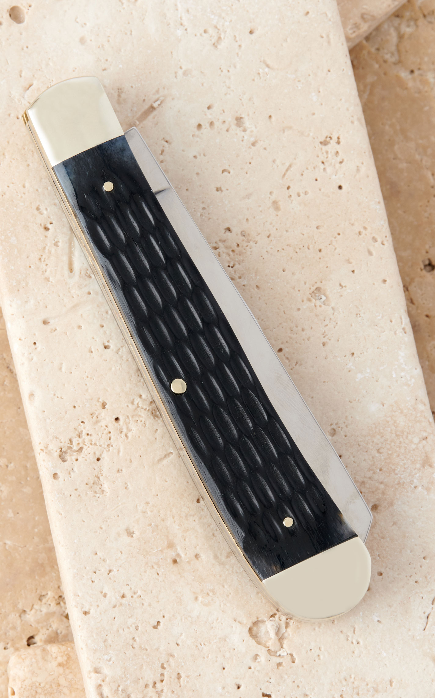 Tree Brand by Boker Traditional Series Black Bone Handle Trapper Pocket Knife - Image 3