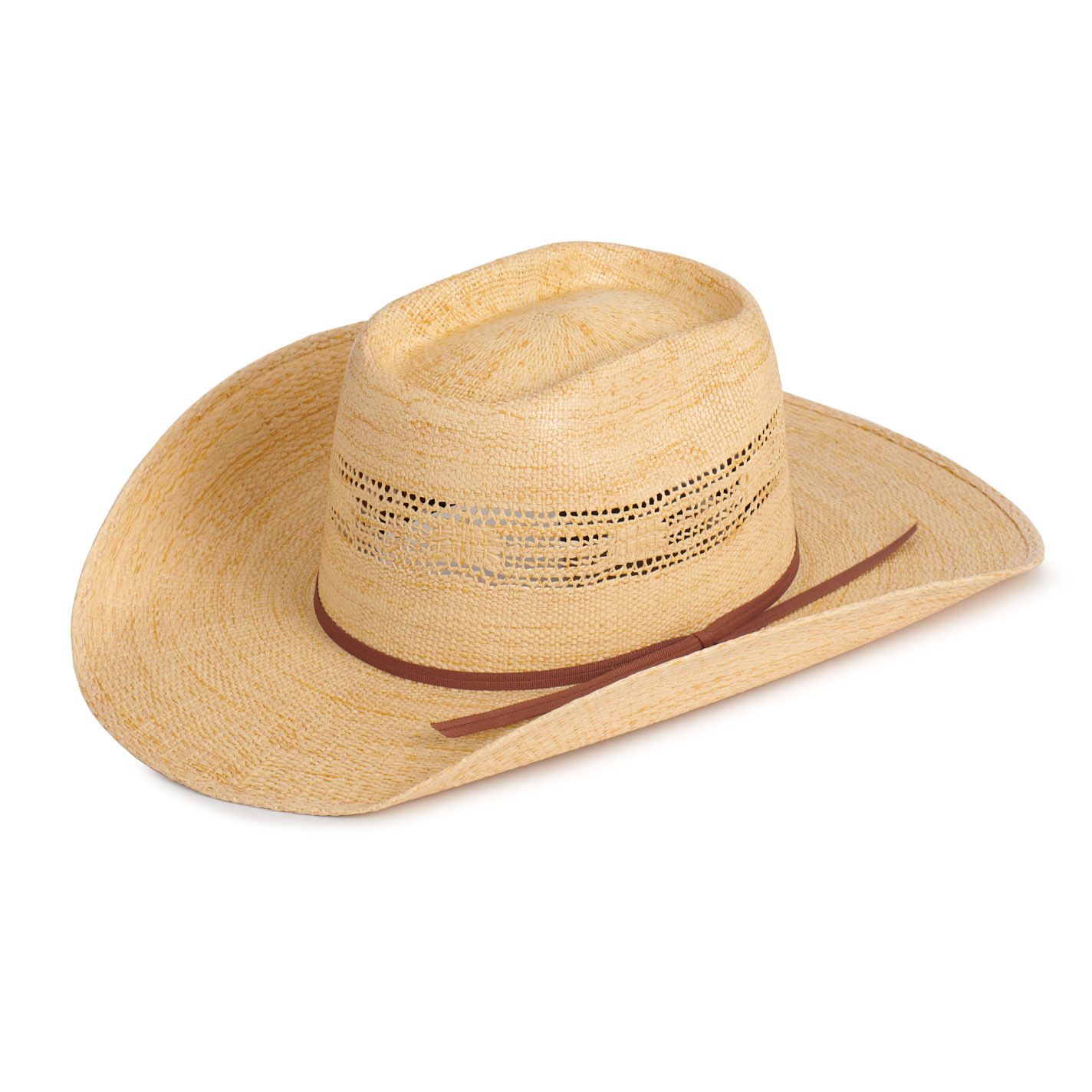 Twister Youth Rowdy Golden Tan Bangora Straw Hat - Image 1