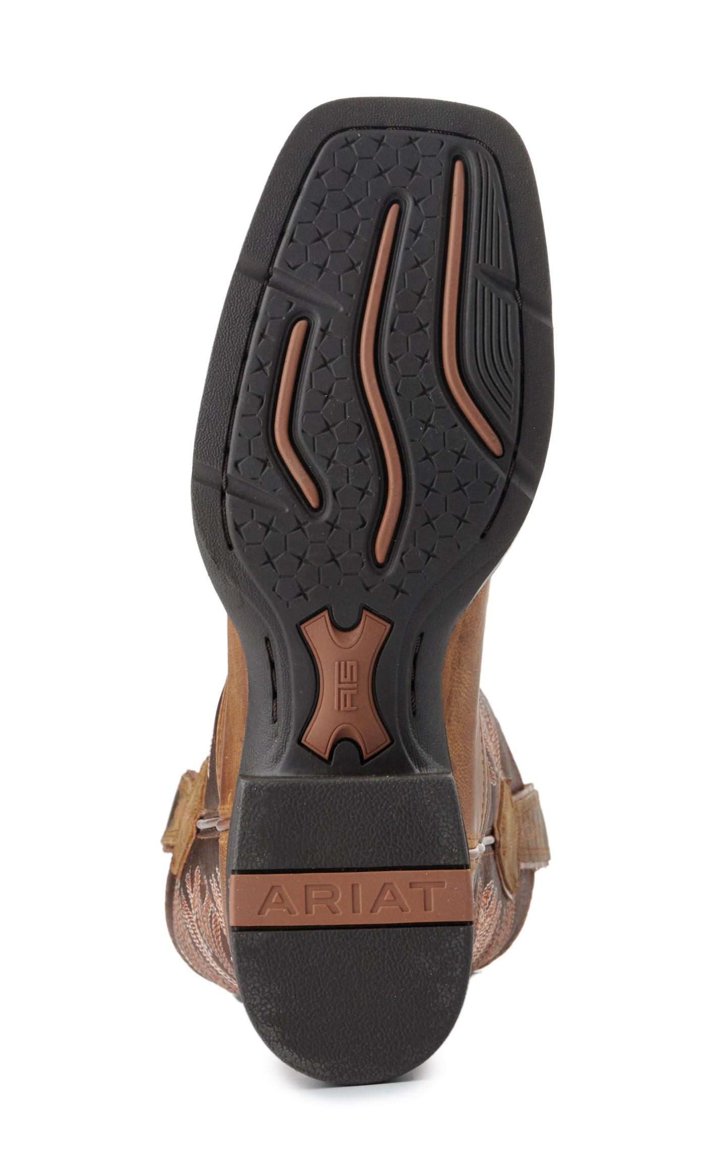 Ariat Women's Round Up Ruidoso Bronze and Burnished Chestnut Square Toe Cowboy Boots - Image 1