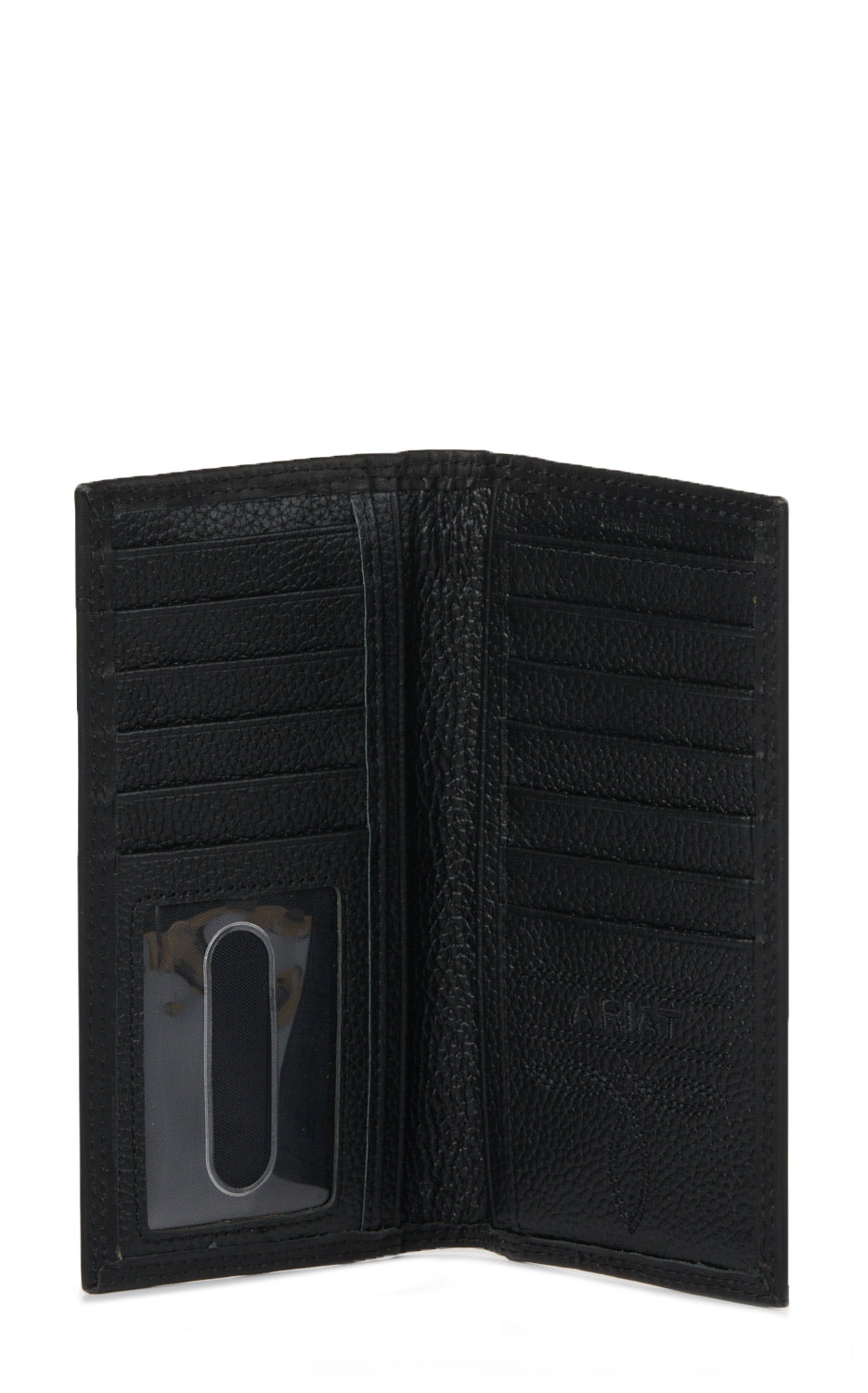 Ariat Men's Black Center Seam Leather Rodeo Wallet/ Checkbook Cover - Image 1