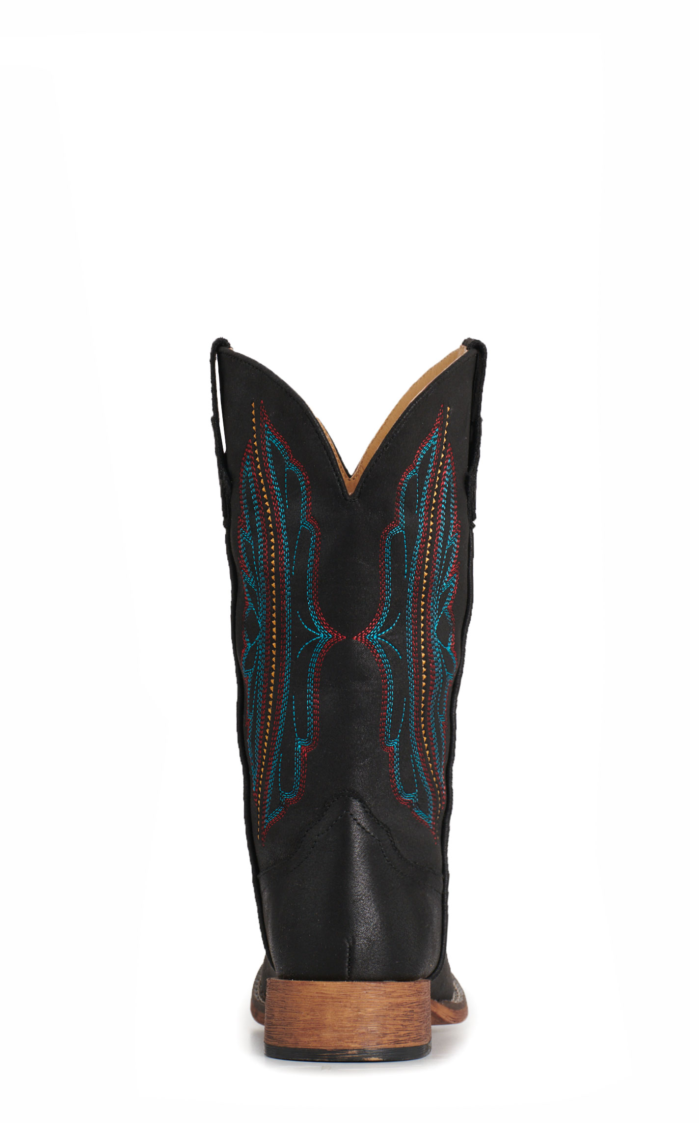 Roper Women's Black Faux Leather Square Toe Cowboy Boots - Image 1