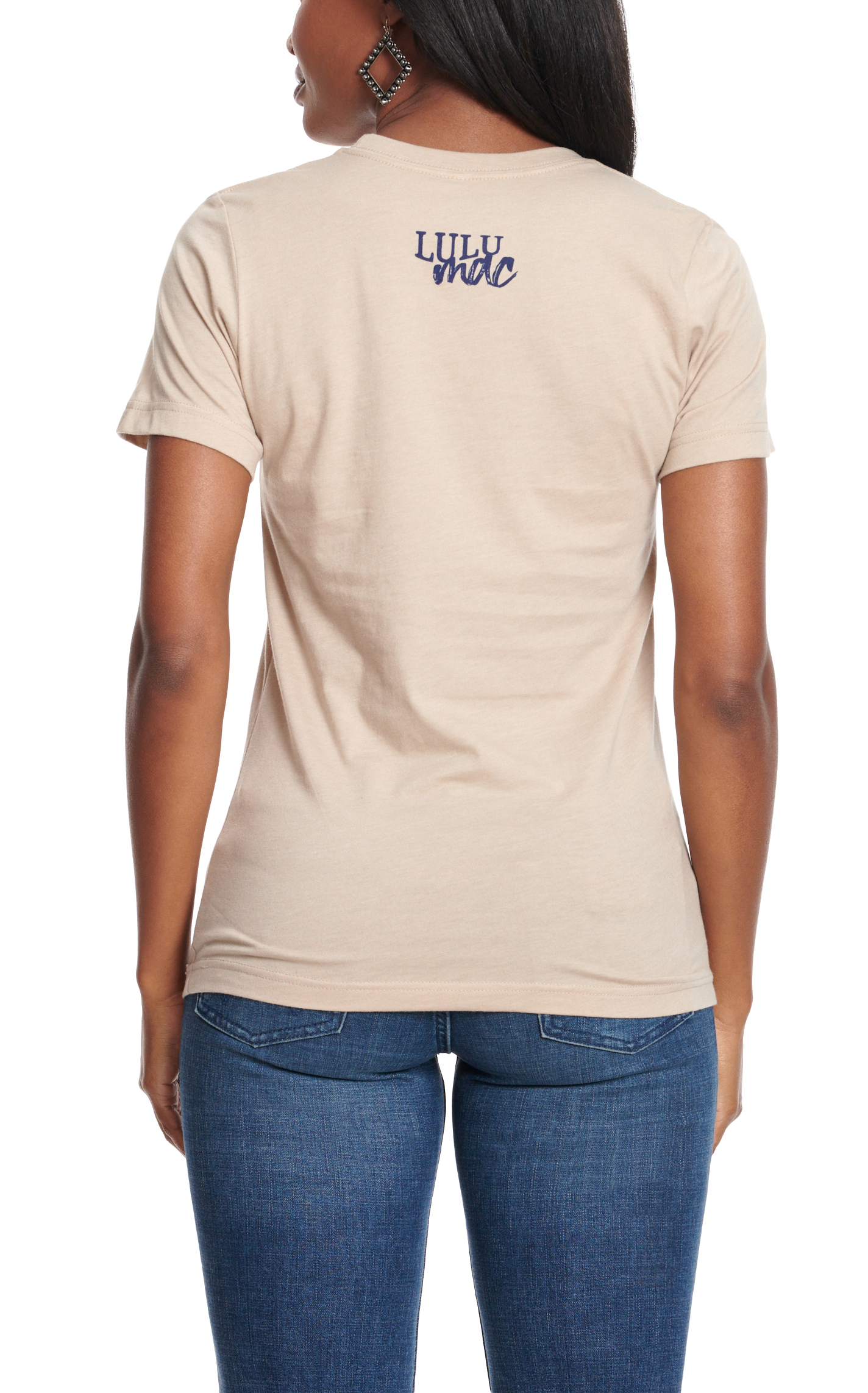 Lulu Mac Women's Tan Cowboy Obsessed Graphic T-Shirt - Image 1