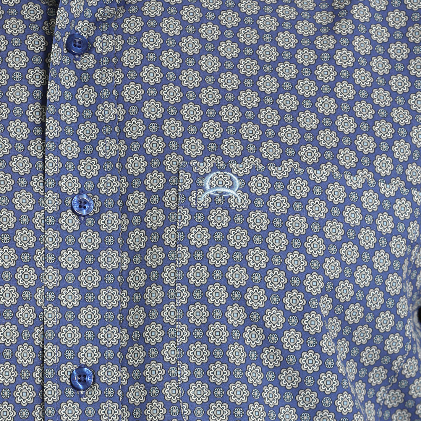Cinch Men's ArenaFlex Dark Cornflower Geo Western Shirt - Image 1