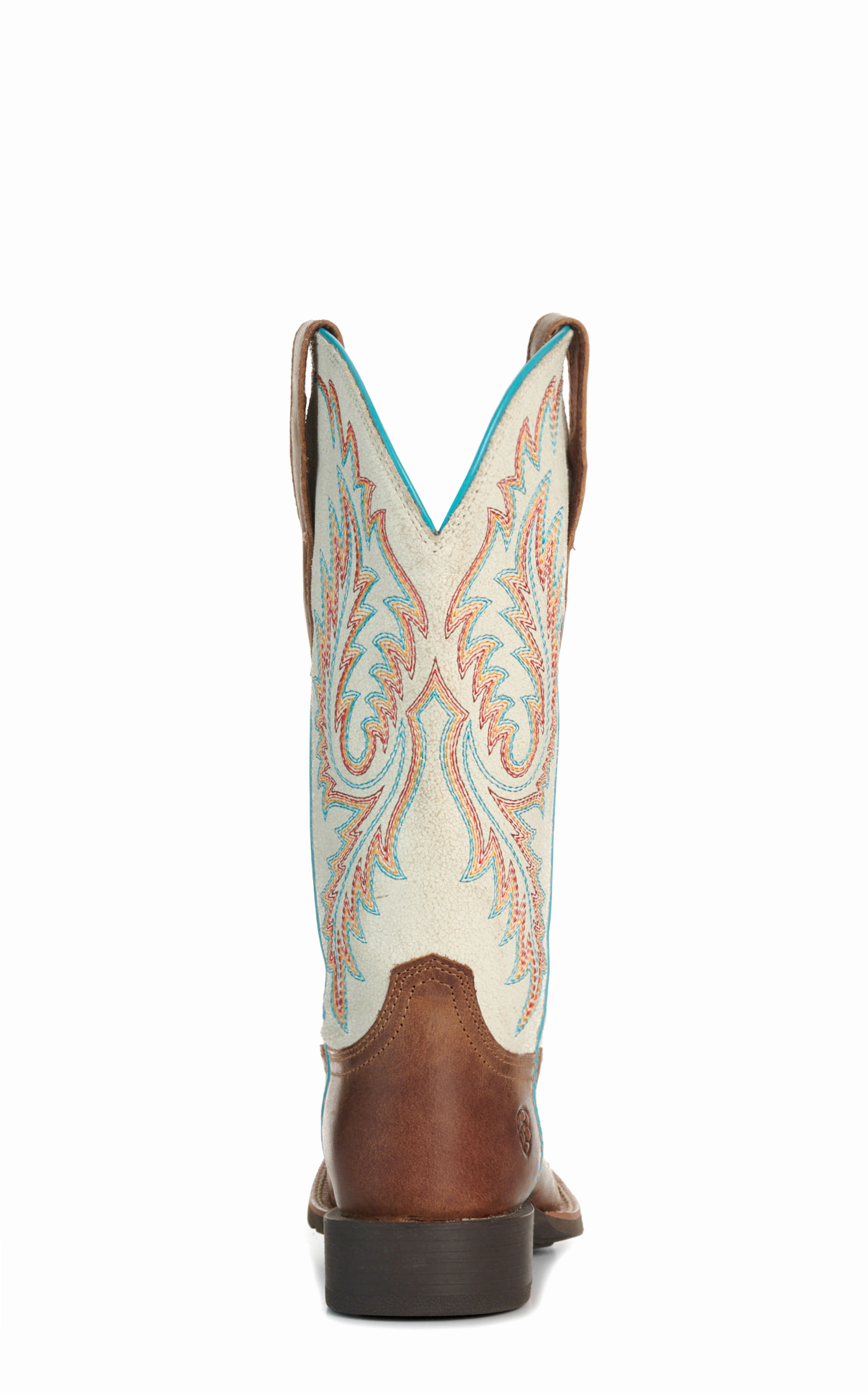 Ariat Women’s Sandstorm & Distressed Ivory Round Up StretchFit Cowboy Boots - Image 1