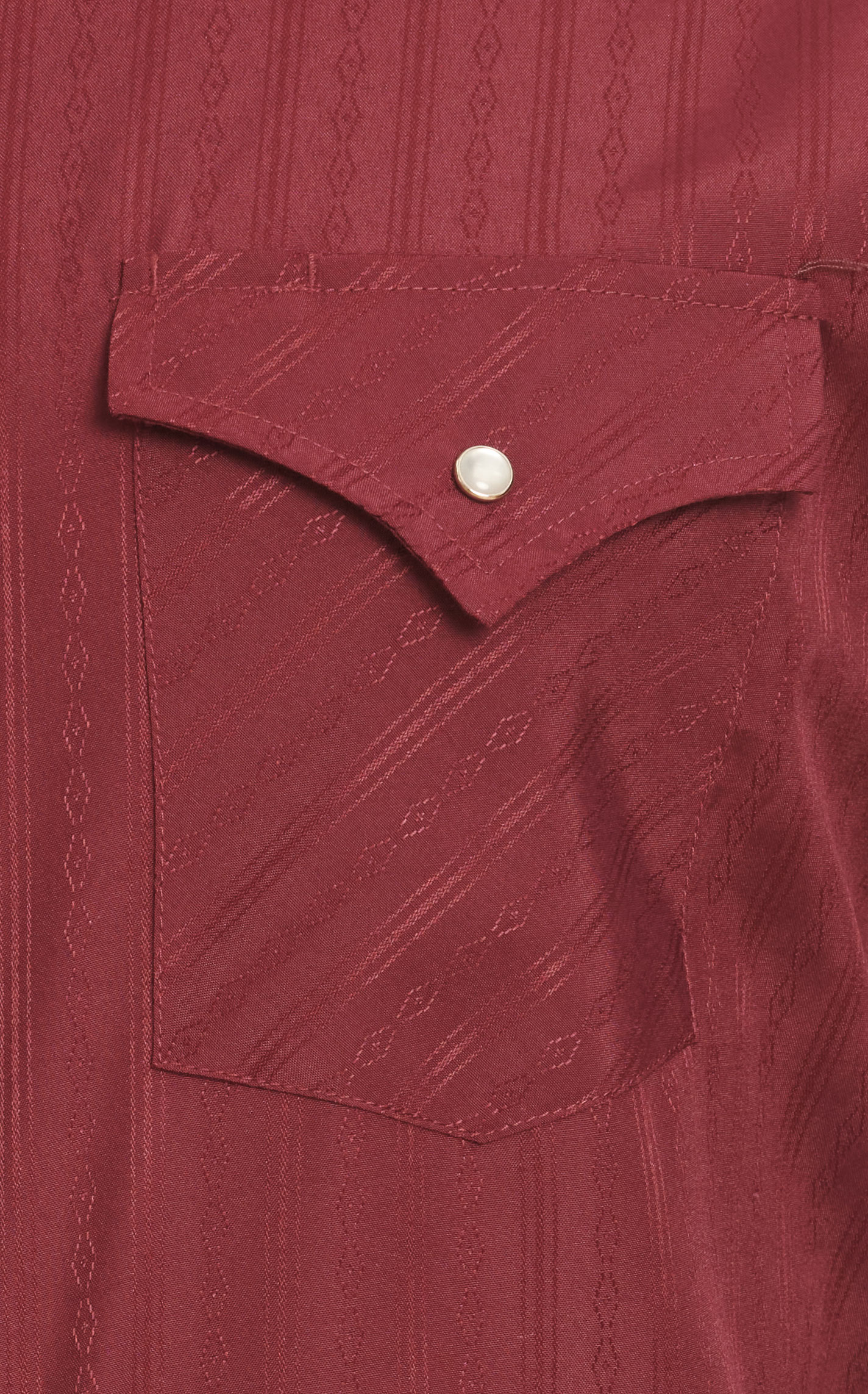 Ely Cattleman Men's Solid Burgundy Long Sleeve Western Shirt - Image 1