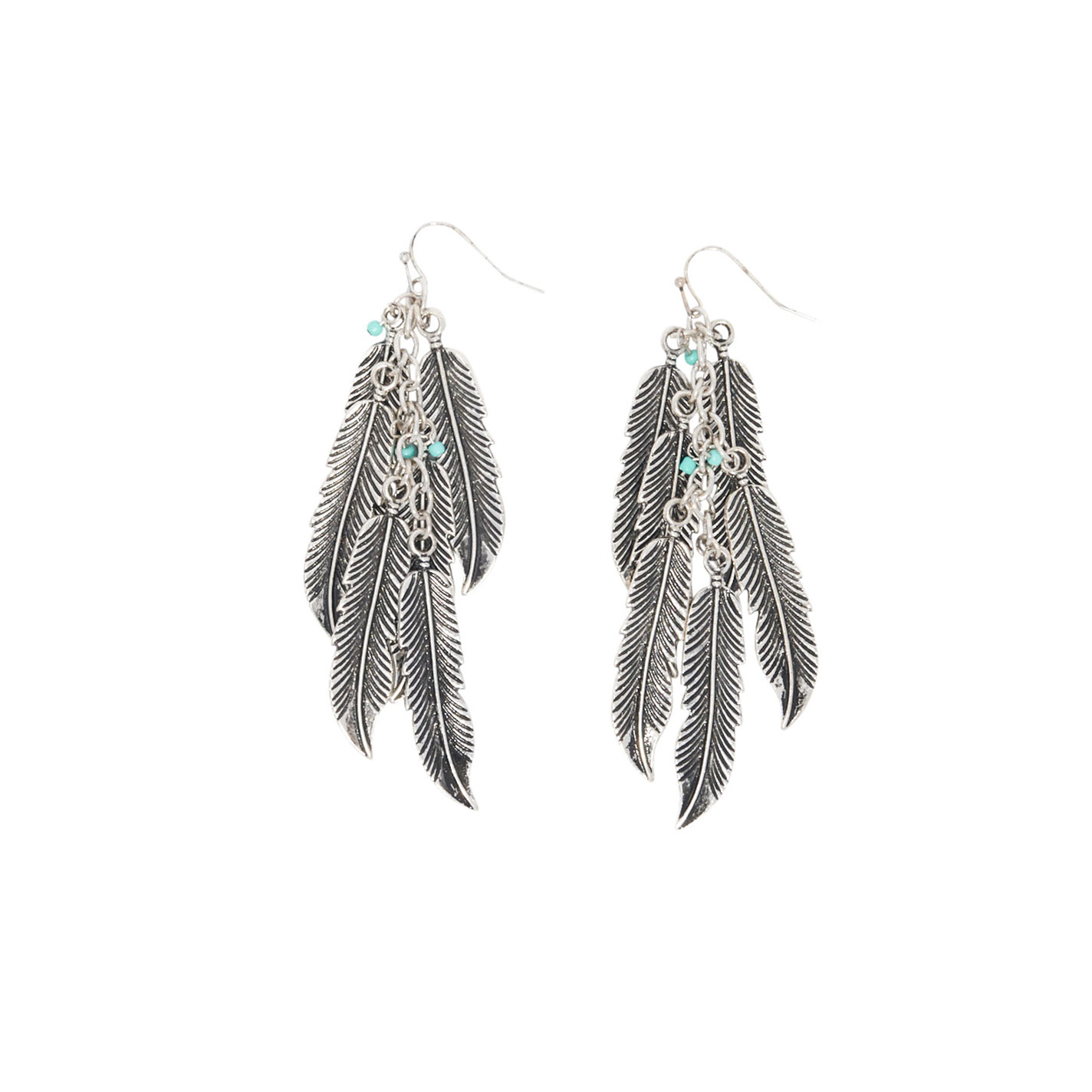 Blazin Roxx Feather Dangle Earrings - Image 1