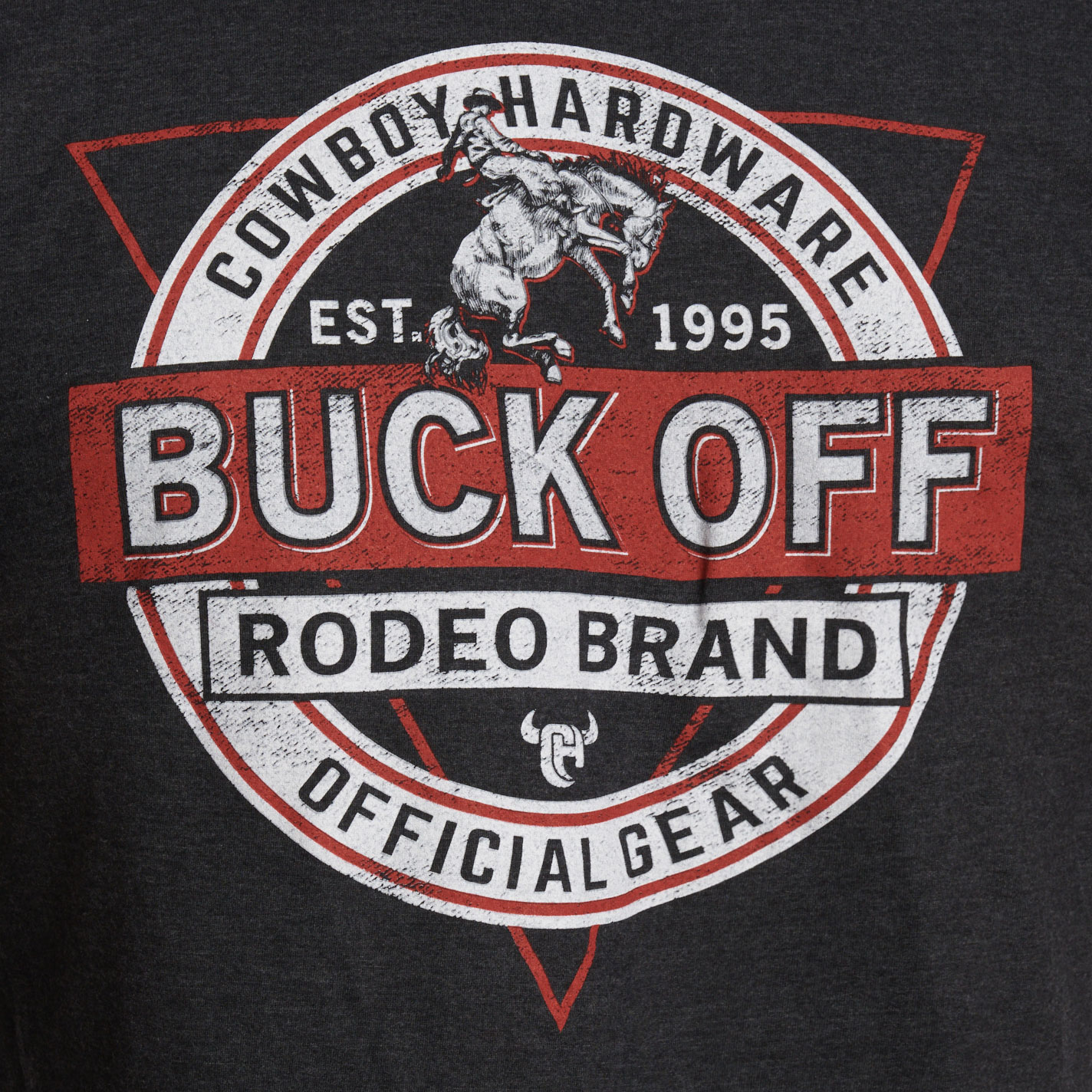 Cowboy Hardware Men's Black Buck Off T-Shirt - Image 1