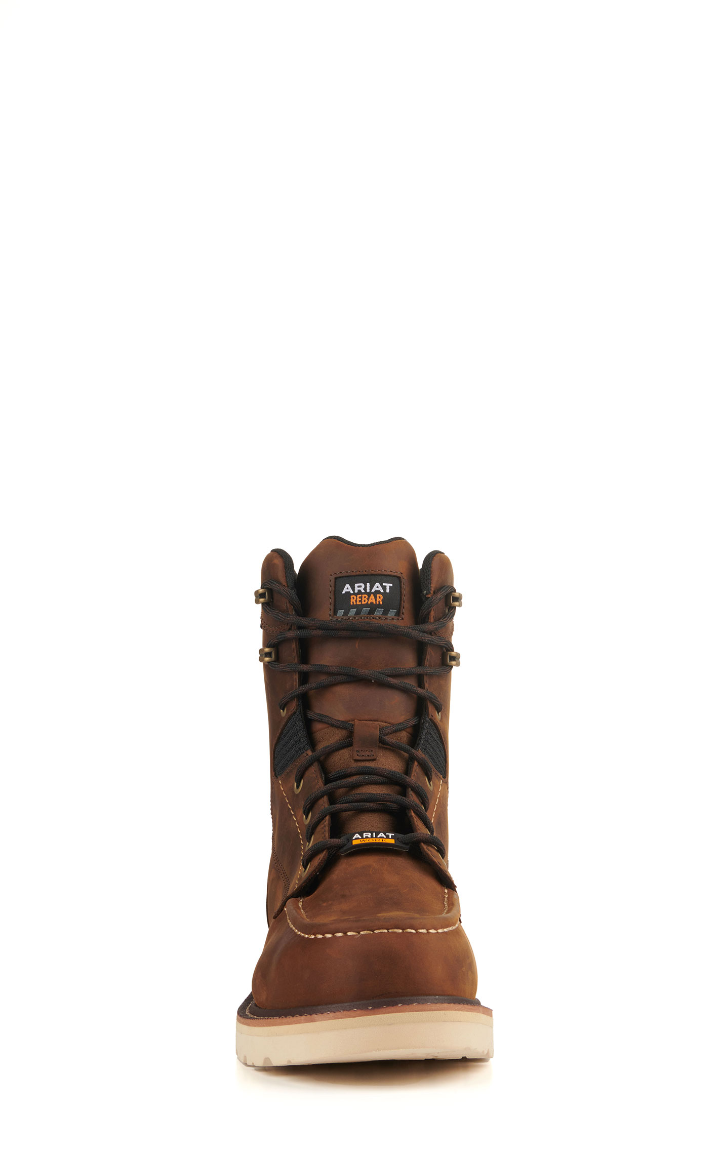 Ariat Men's Rebar Lift Distressed Brown Waterproof Round Composite Toe 8\