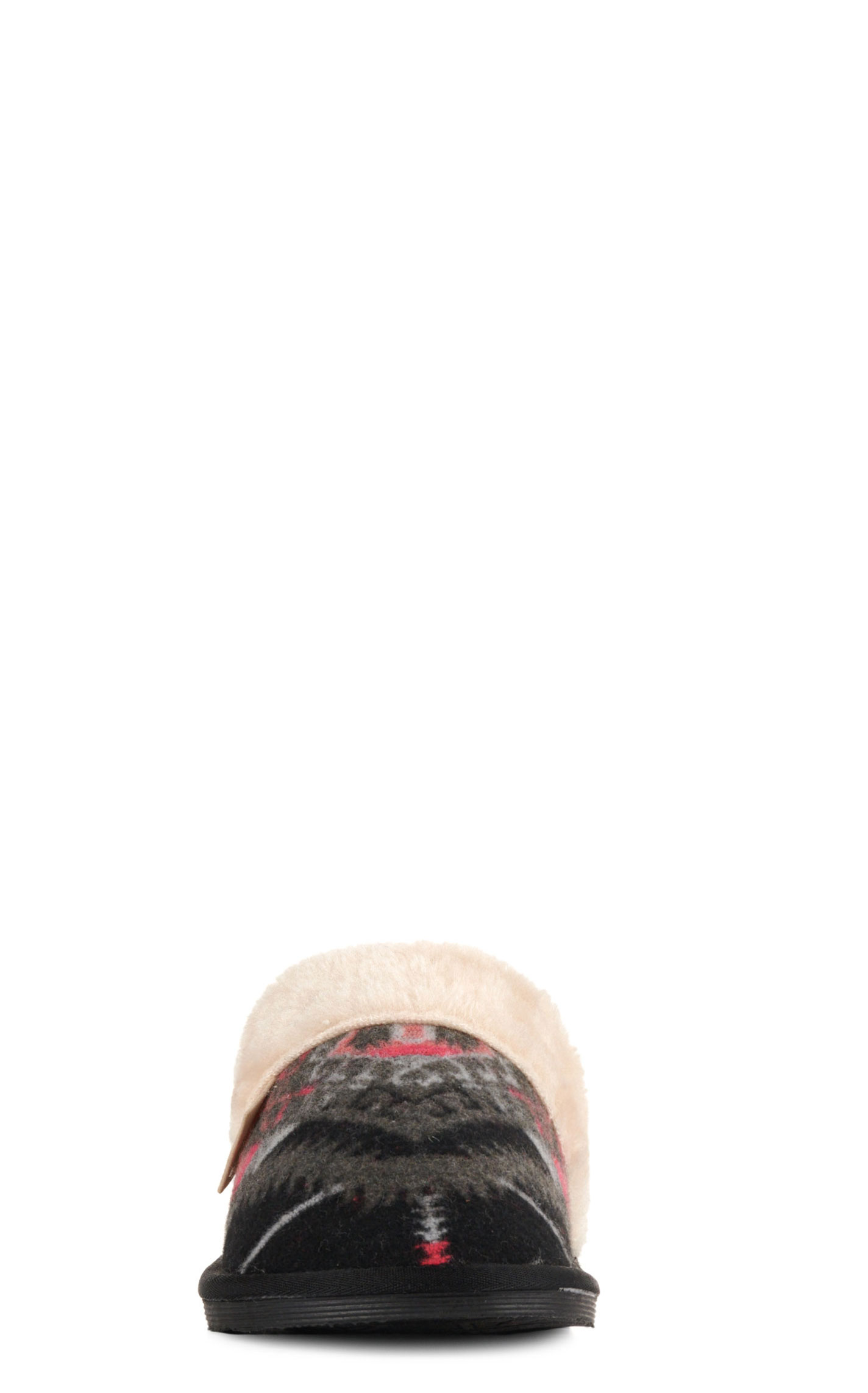 Blazin Roxx Women's Abbie Black, Gray and Pink Southwest Print Slip On Slippers - Image 1