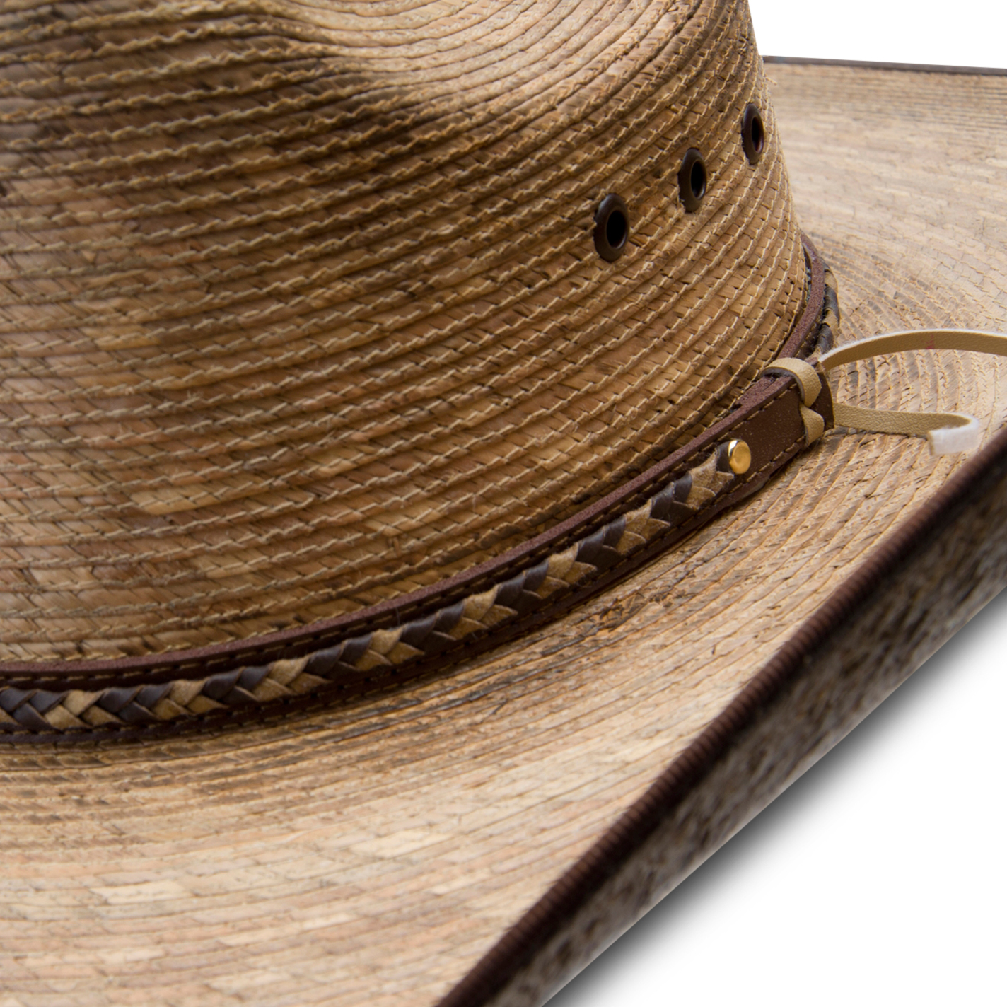Resistol Burned Brady Genuine Mexican Palm Cowboy Hat - Image 1