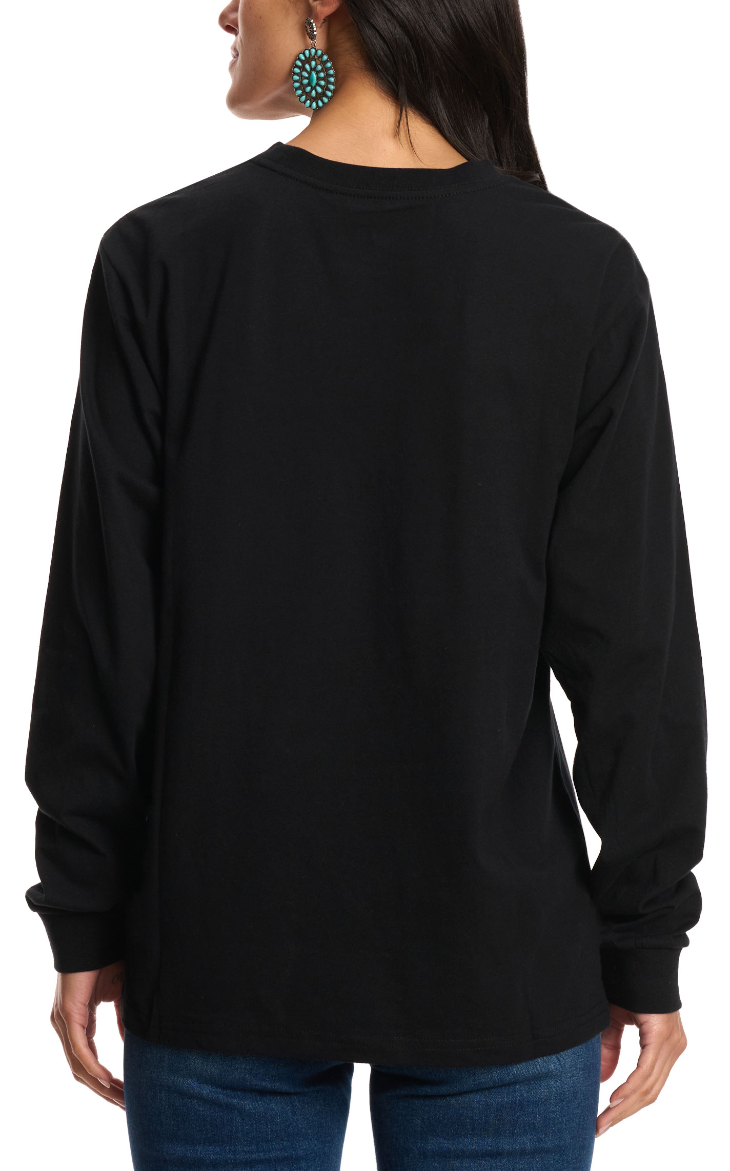Jadelynn Brooke Women's Black Christmas Shopping Cardio Pullover - Image 1