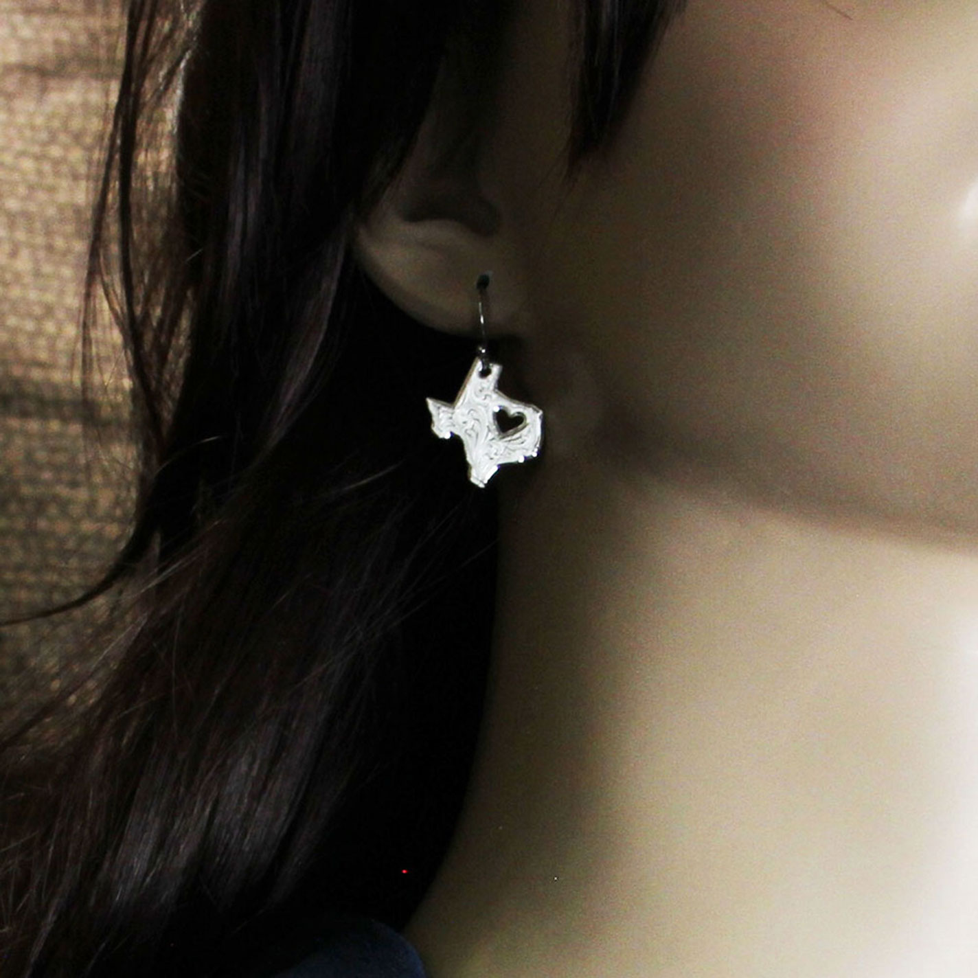 Montana Silversmiths My Heart Belongs in Texas Earrings - Image 1
