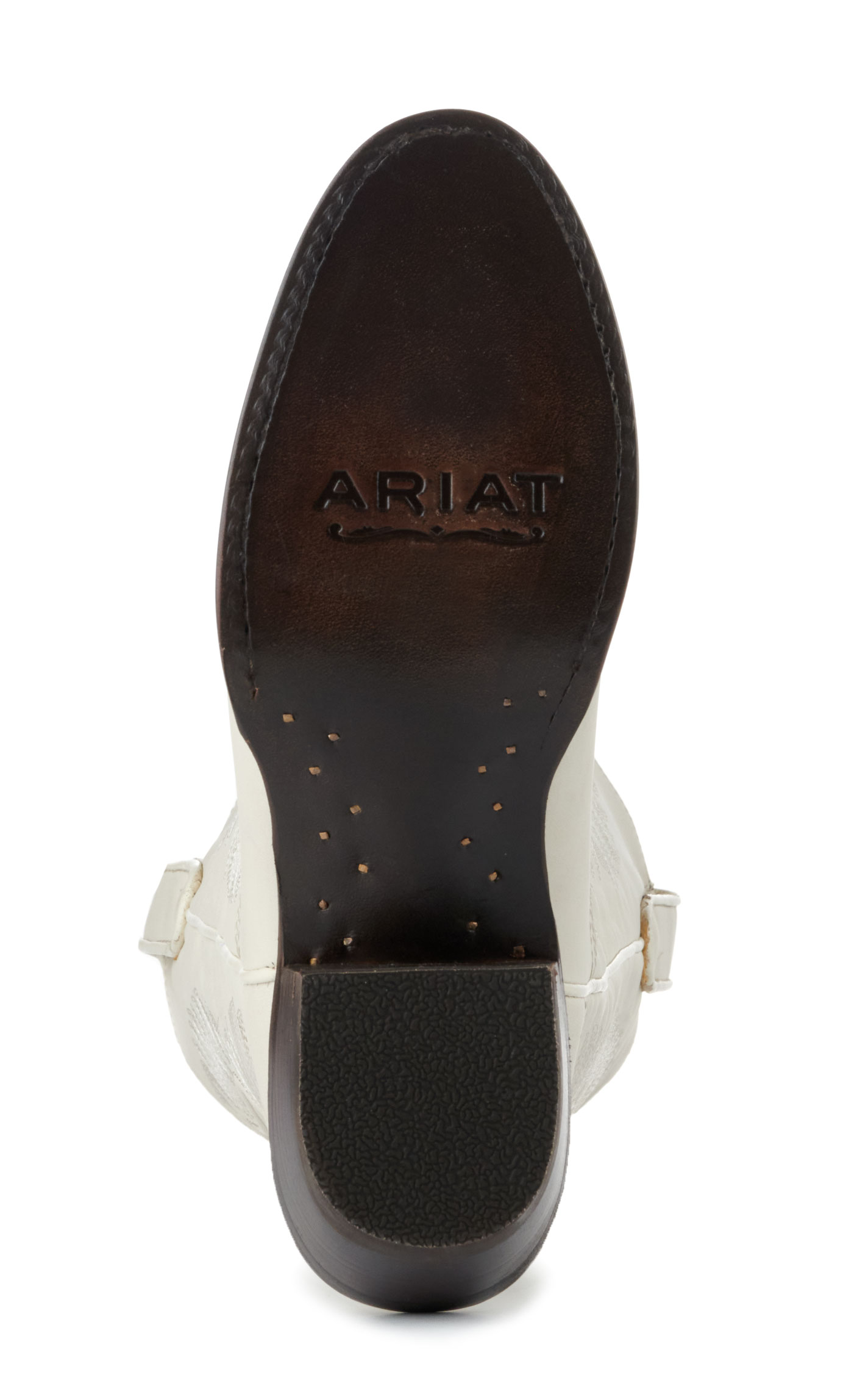 Ariat Women's Belle Off White StretchFit Round Toe Tall Cowboy Boots - Image 1