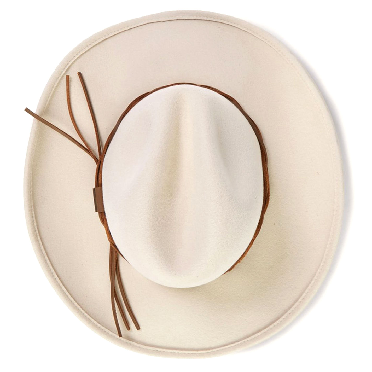 Stetson Gus Crush Silverbelly Woven with Leather Band Wool Cowboy Hat - Image 1