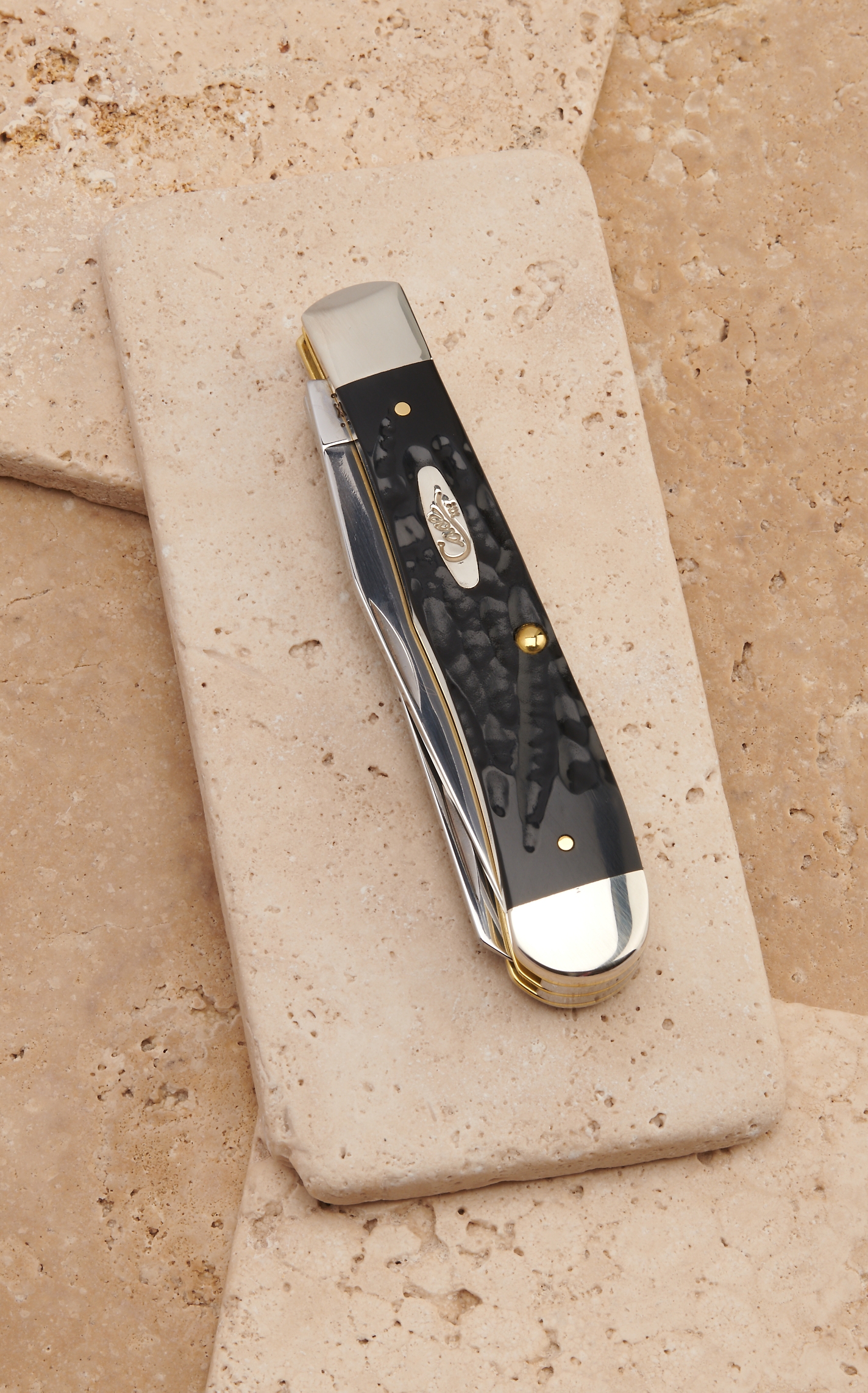 Case Rough Black Synthetic Trapper Knife - Image 1