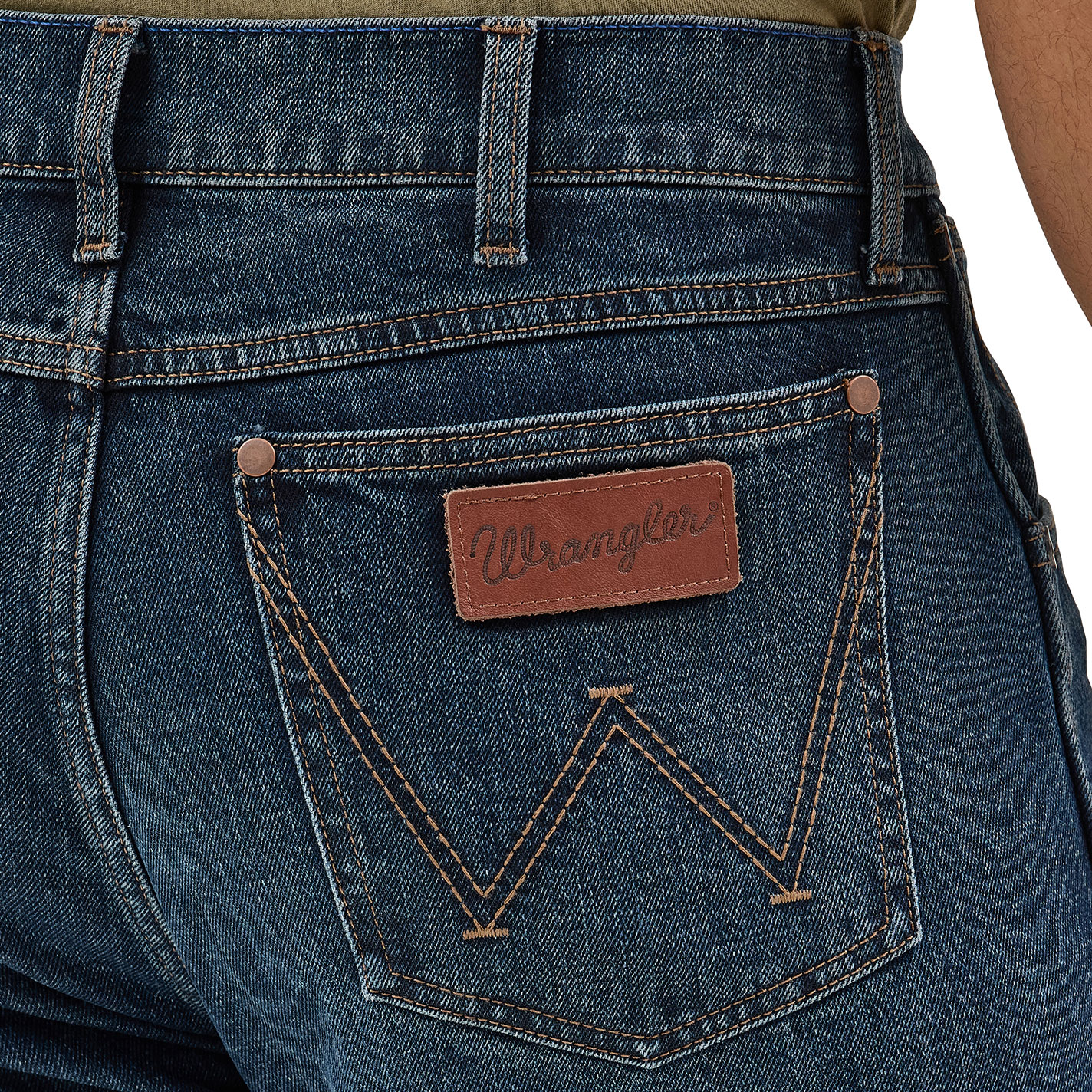 Wrangler Retro Men's Oakdale Dark Wash Slim Fit Bootcut Jeans - Image 1