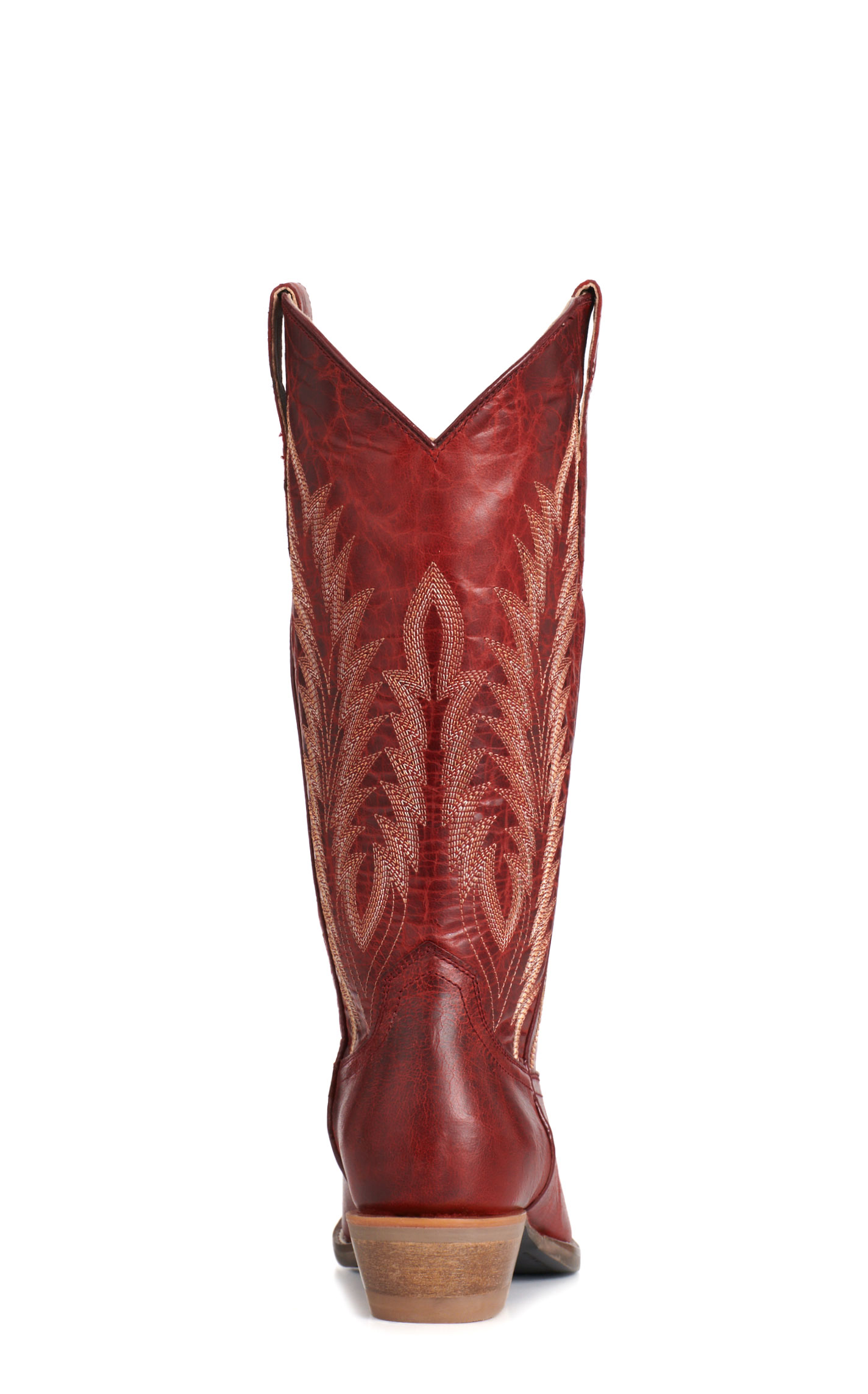 Rockin' C Women's Red Goat Leather Snip Toe Cowboy Boots - Image 1