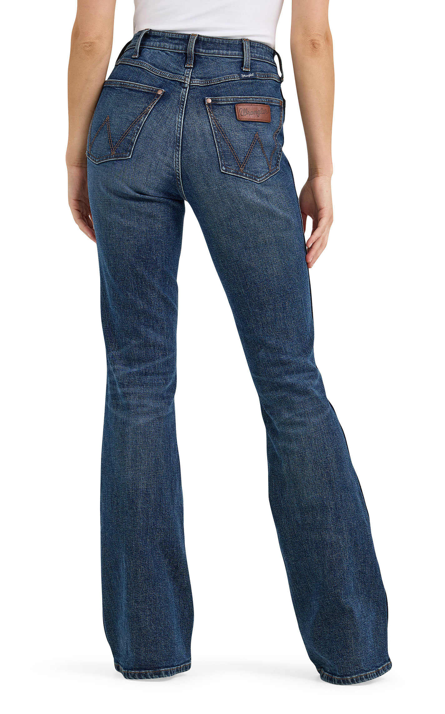 Wrangler Retro Women's Bailey Hannah Dark Wash Flare Jeans - Image 1