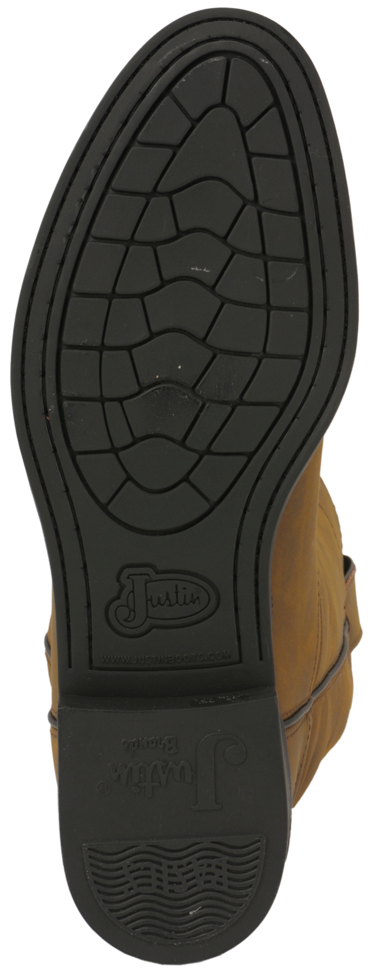 Justin Men's Basics Crazy Cow Brown Roper Boot - Image 1