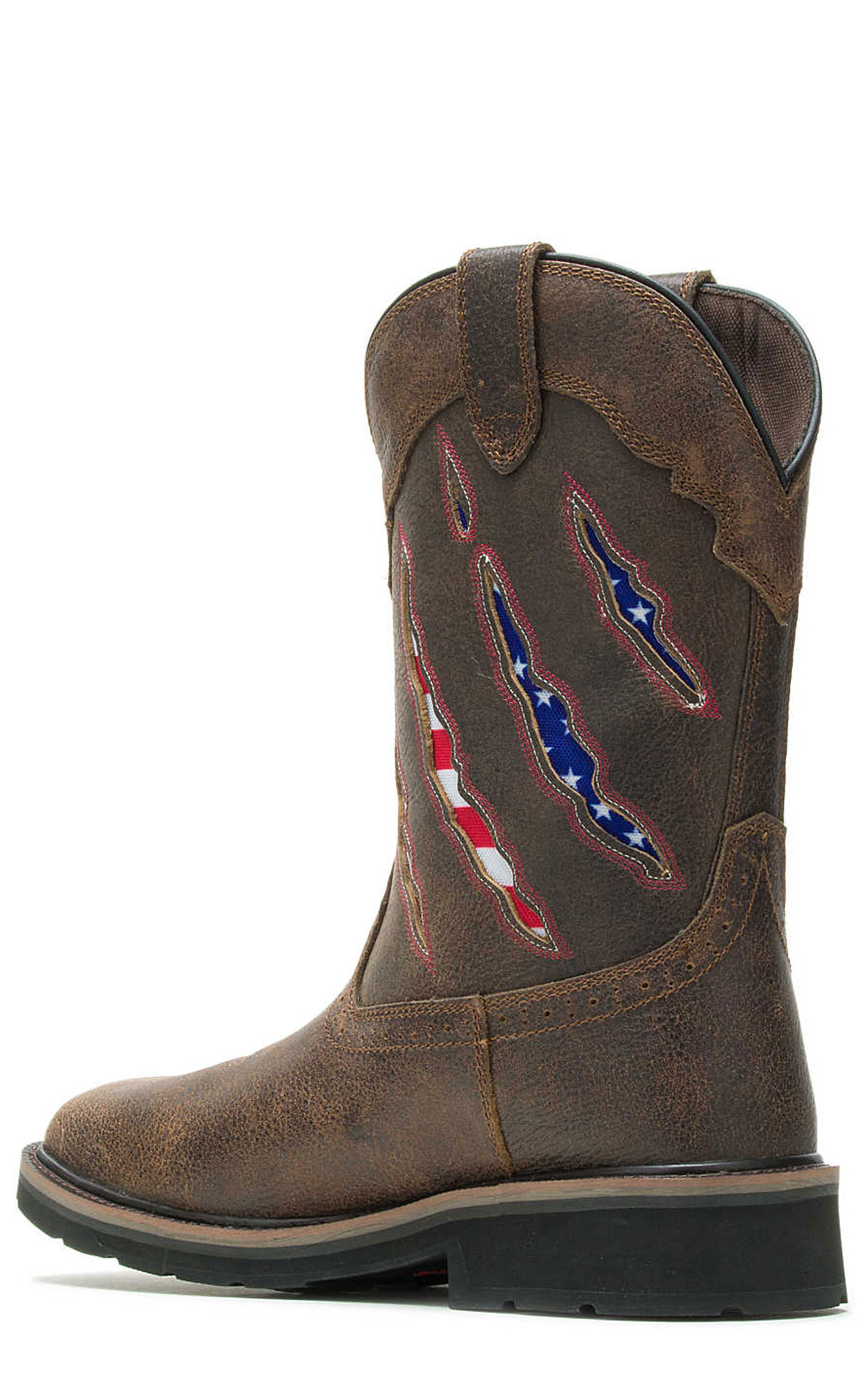 Wolverine Men's Rancher Claw-Cut American Flag Underlay Waterproof Work Boots - Image 2