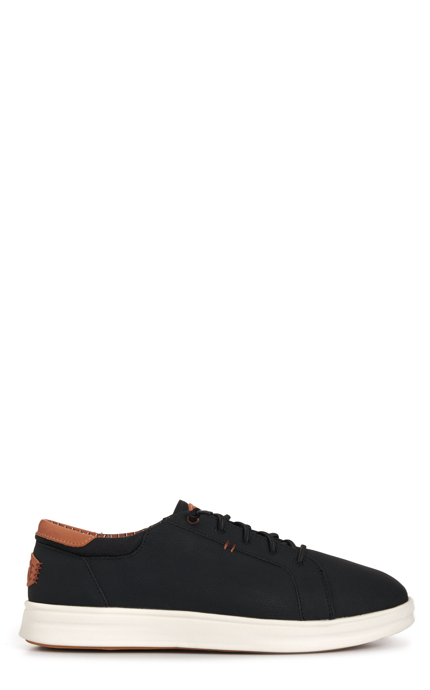 Hey Dude Men's Paul Black & White Round Toe Casual Shoes - Image 1