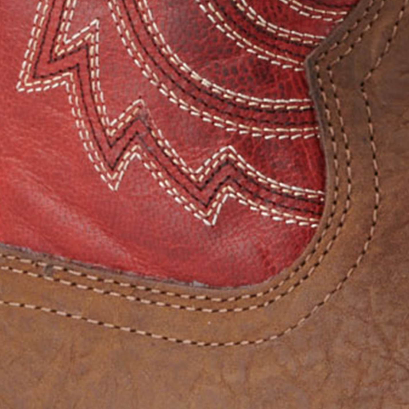 Ariat Men's Sport Big Country Dark Brown and Red Wide Square Toe Cowboy Boots - Image 1