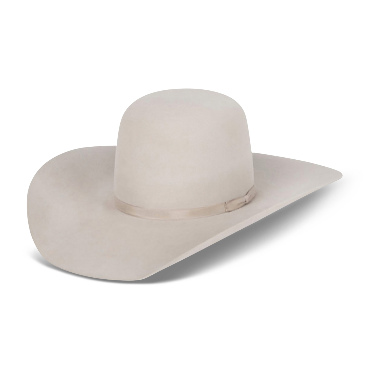 Rodeo King 10X Silver Belly Open Crown Cowboy Hat - Image 1