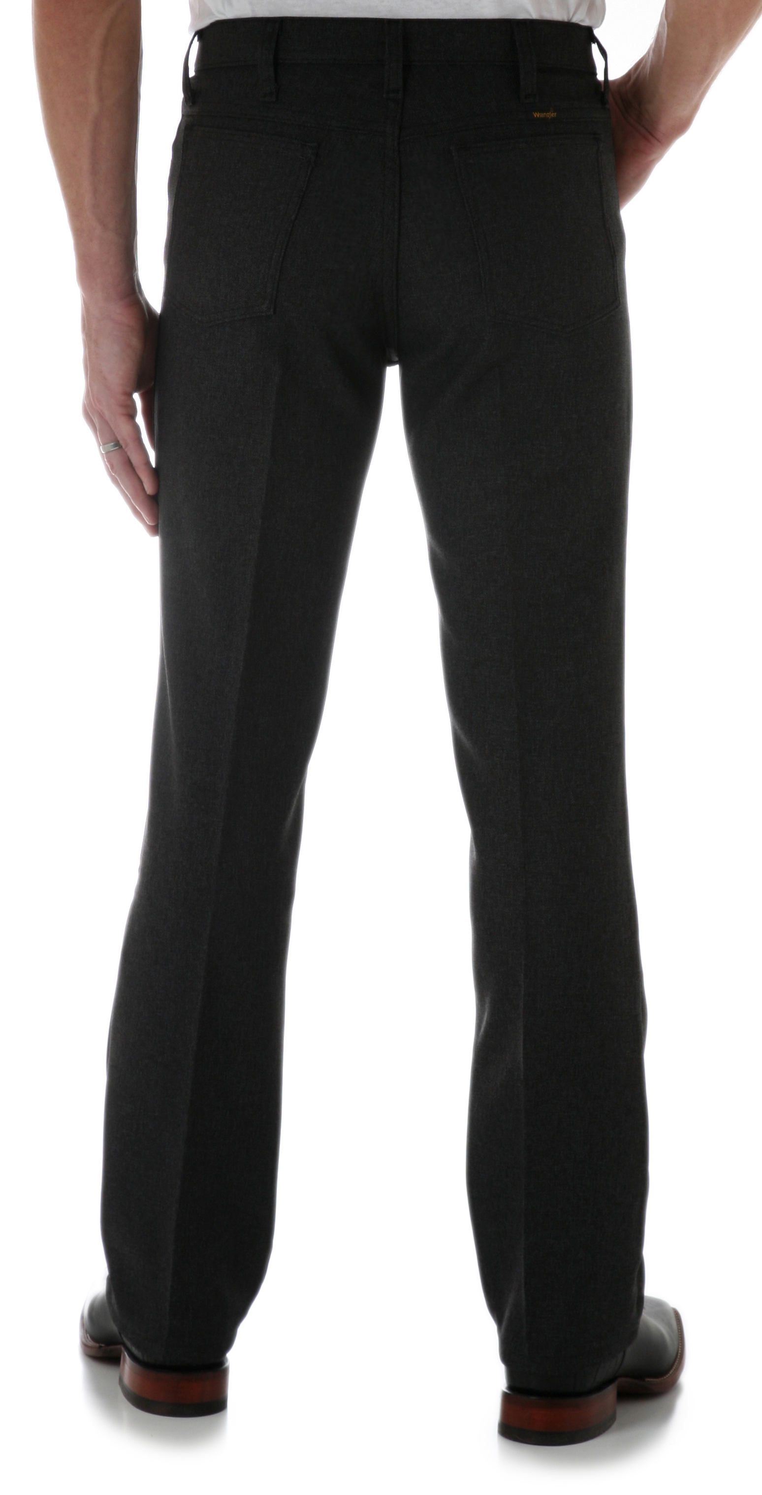 Wrangler Wrancher Men's Heather Black Dress Pants - Big - Image 1