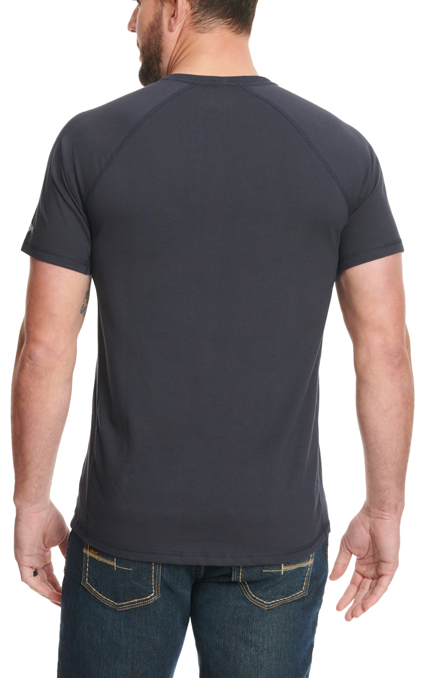Carhartt Men's Force Navy Work Pocket T-Shirt - Image 3