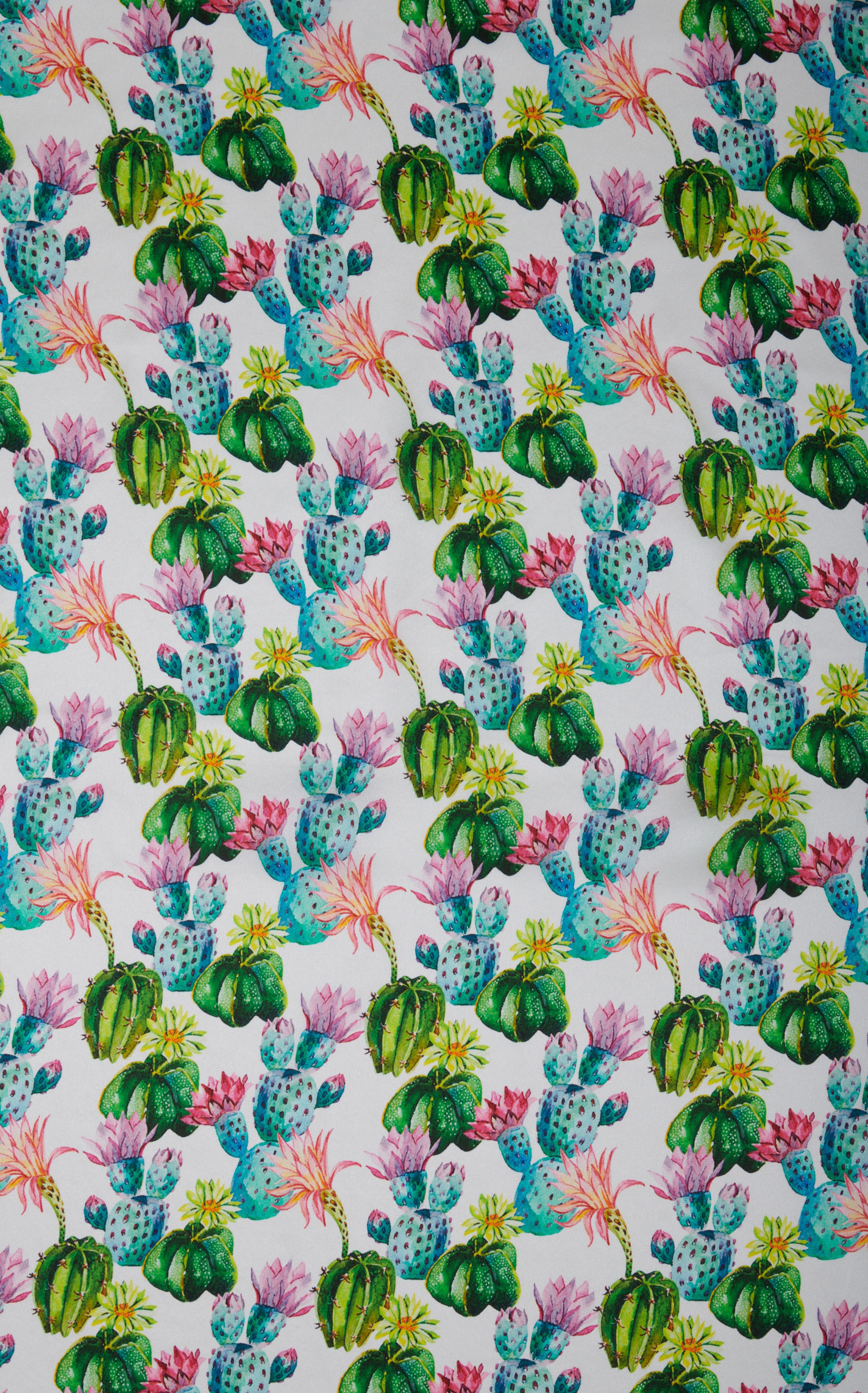 M&F White Blooming Cactus Wild Rags Scarf - Image 1