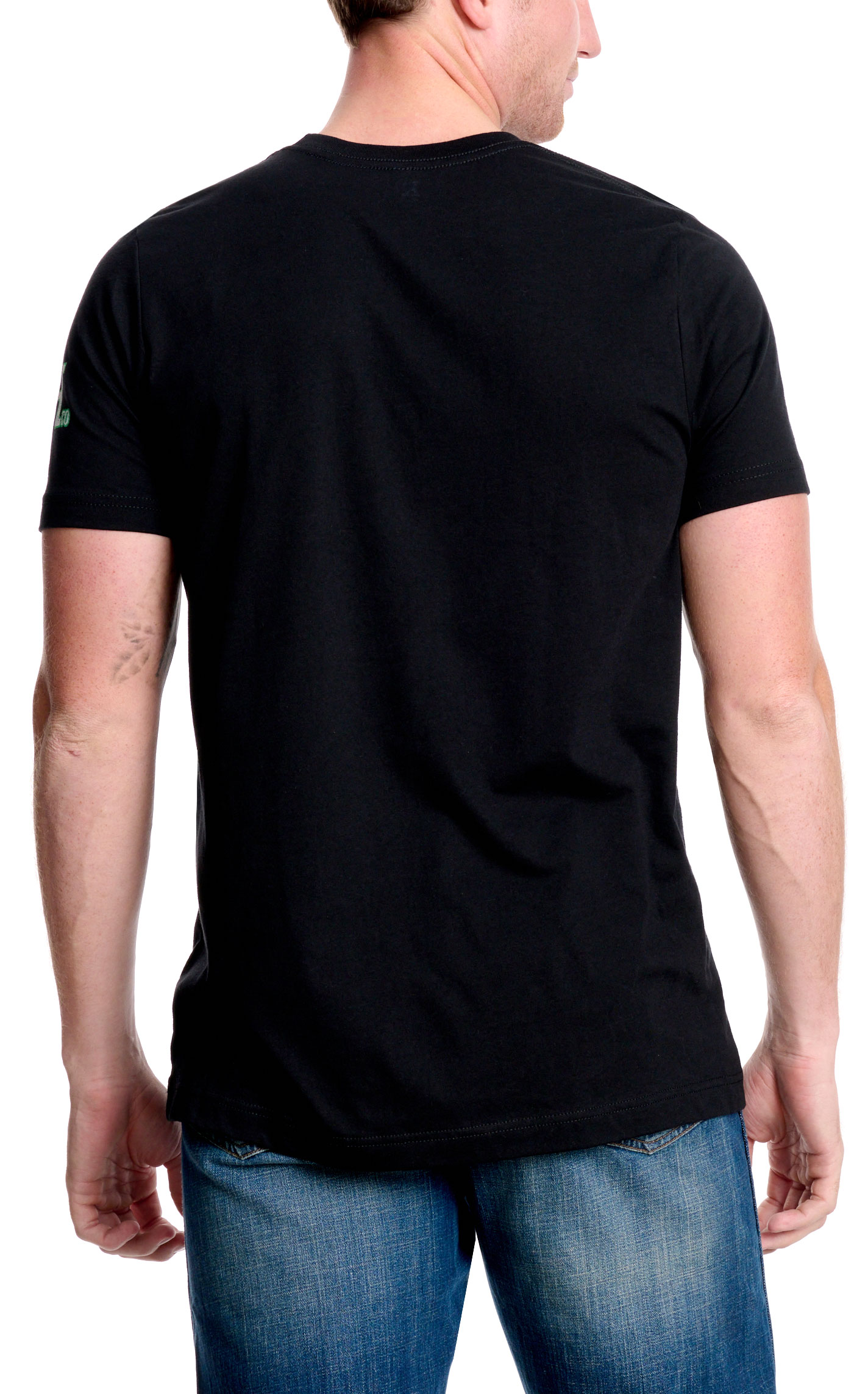 Red Dirt Hat Co. Men's Black Pit Stop Logo Graphic T-Shirt - Image 1