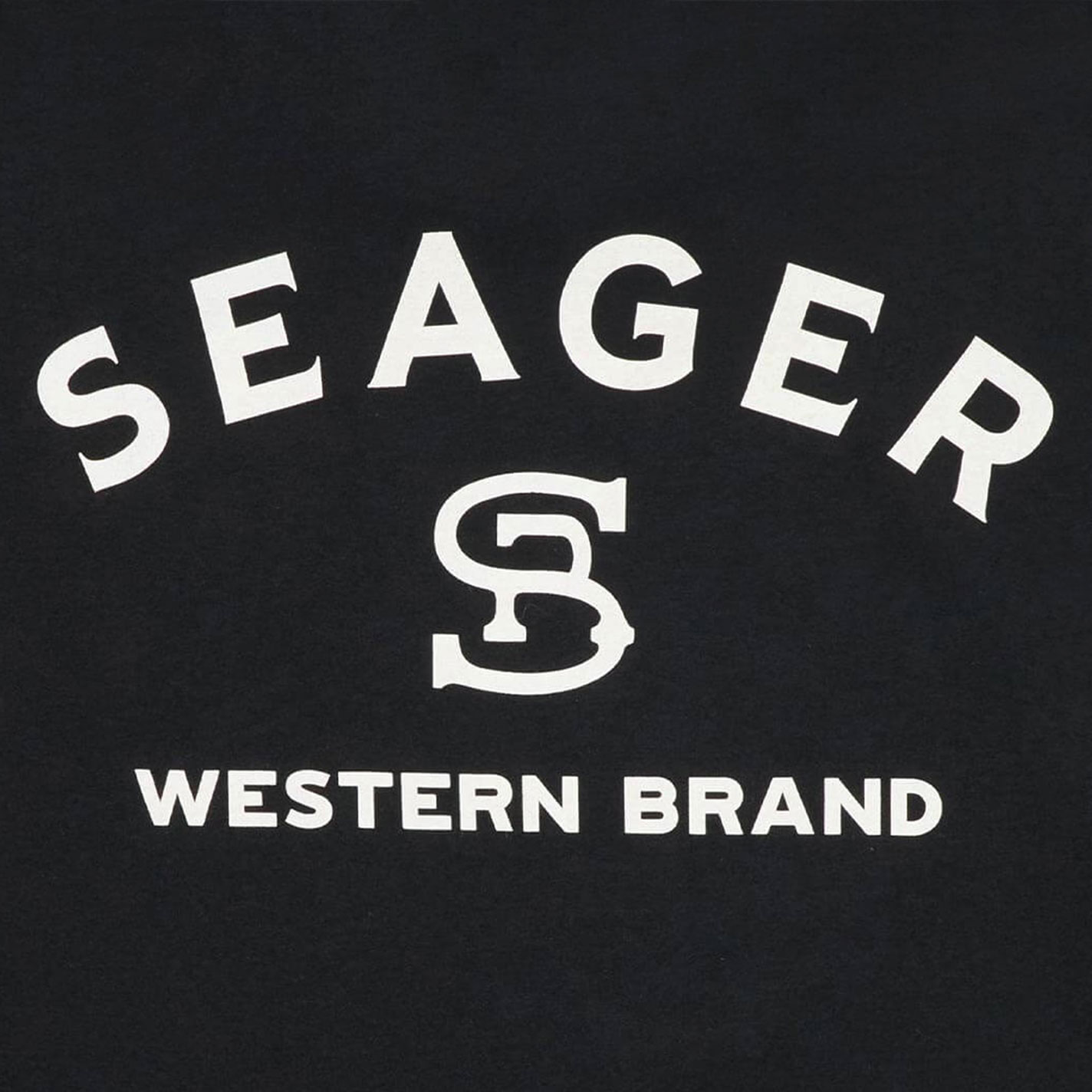 Seager Men's Black Western Brand Logo T-Shirt - Image 1