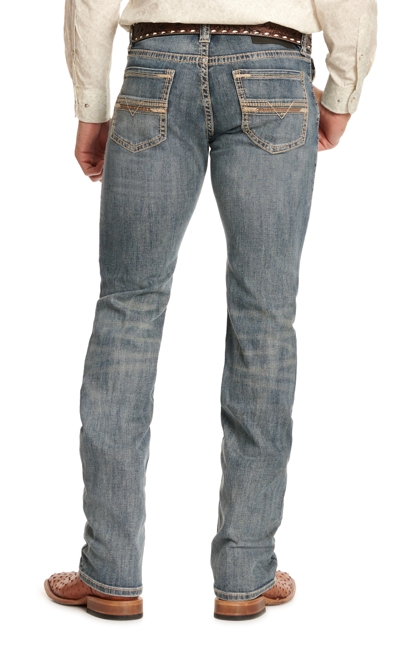 Rock & Roll Denim Men's Revolver Medium Wash Straight Leg Reflex Jeans - Image 1