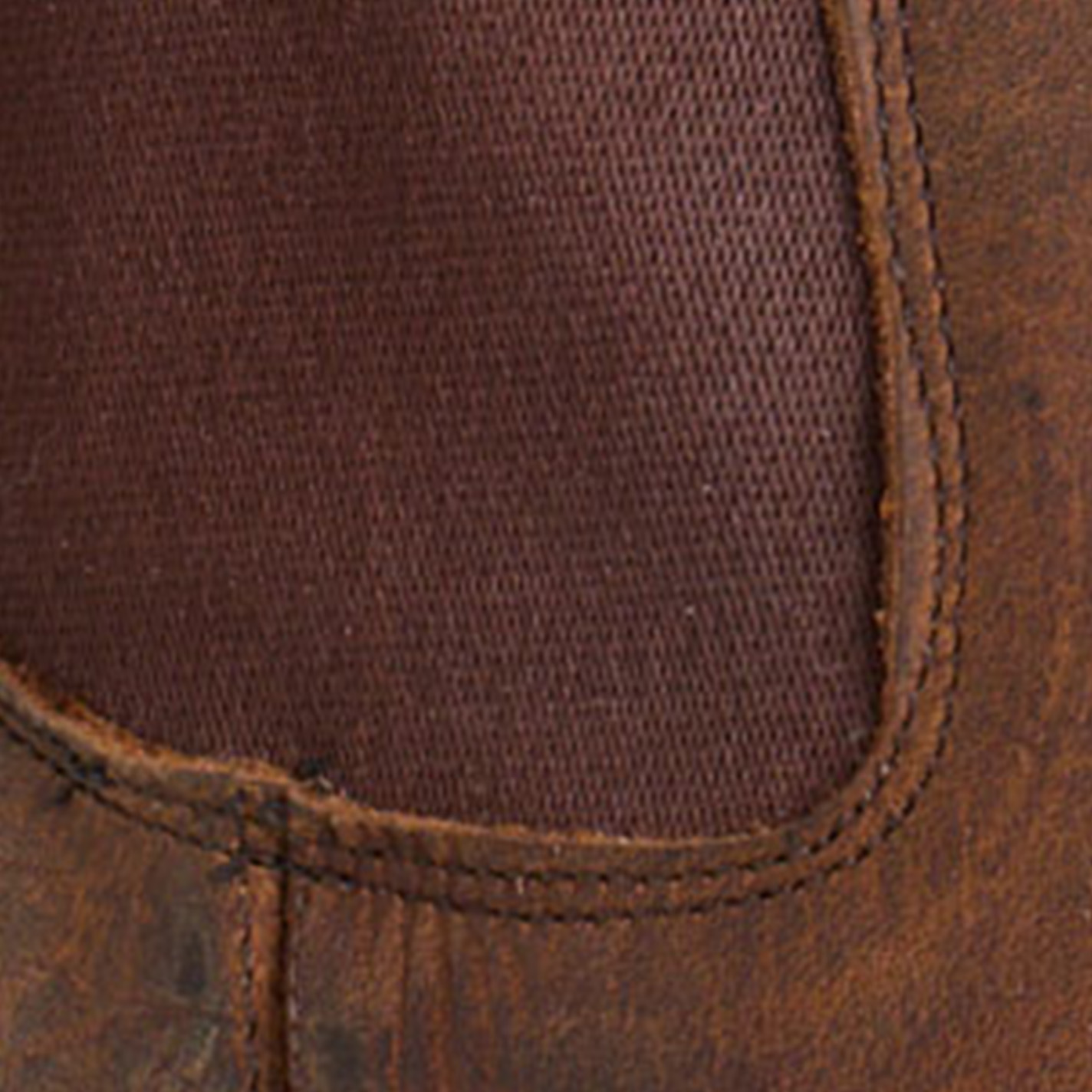 Anderson Bean Women's Macie Bean Distressed Brown Square Toe Wedge Booties - Image 1