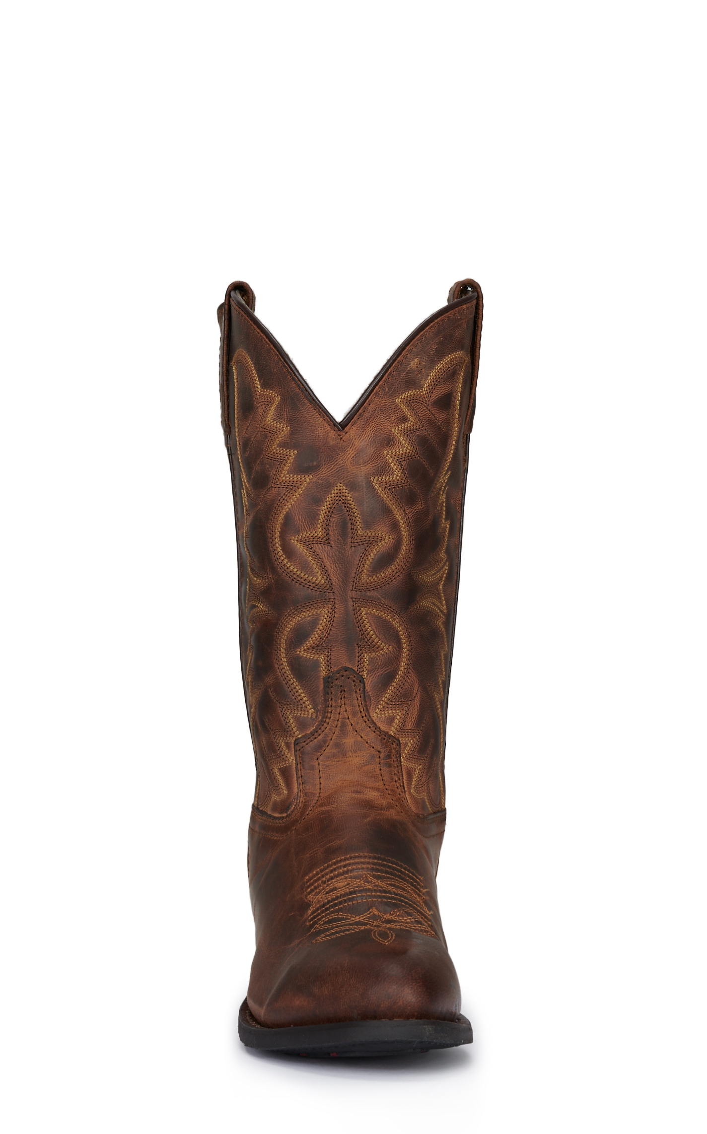 Laredo Men's Duster Tan Round Toe Cowboy Boots - Image 1