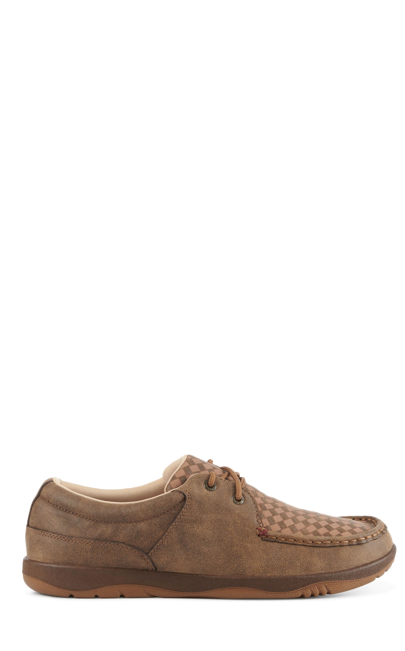 Twisted X Men's Brown Bomber with Basketweave Insert Moc Toe Casual Shoes - Image 1